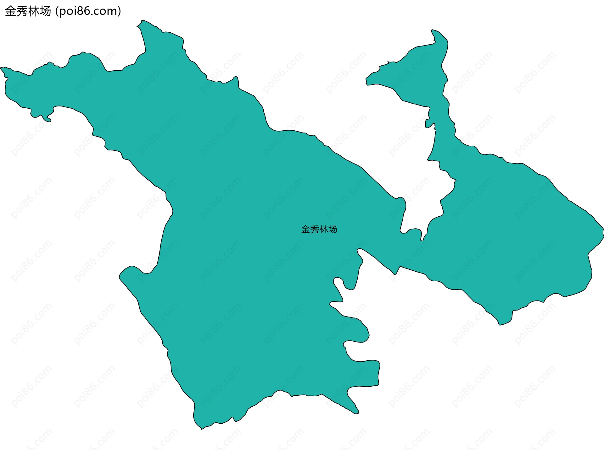 金秀林场边界地图