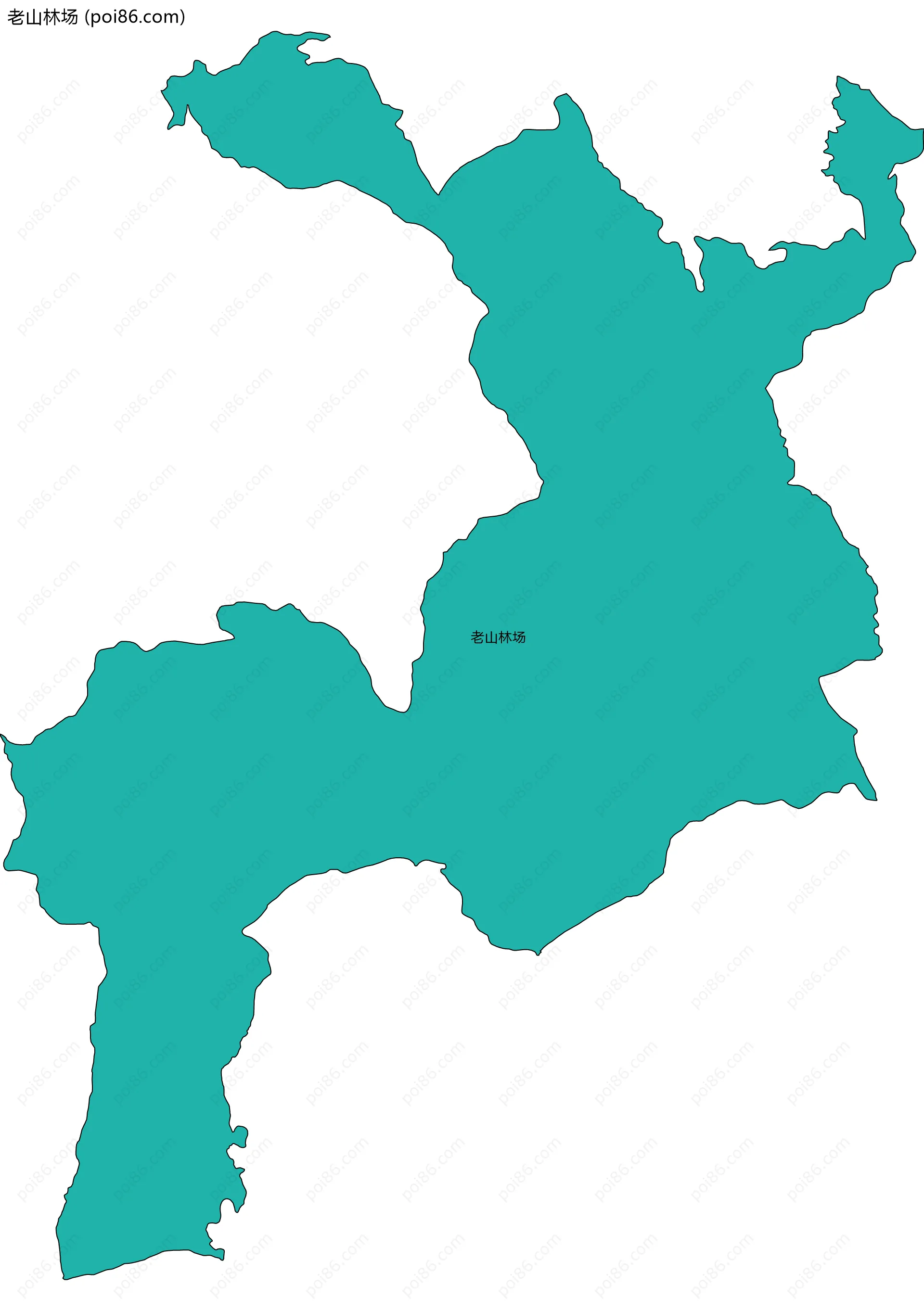 老山林场边界地图
