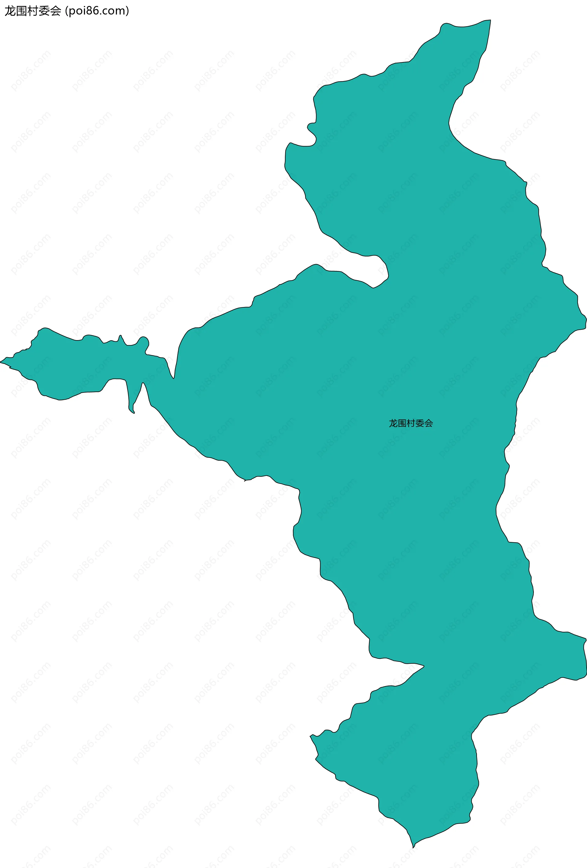 龙围村委会边界地图