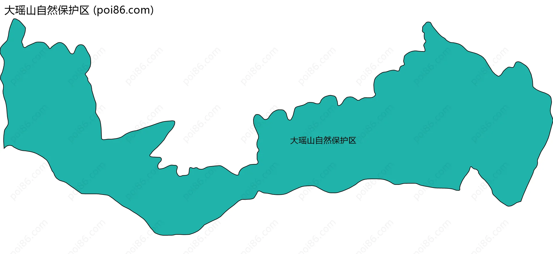 大瑶山自然保护区边界地图