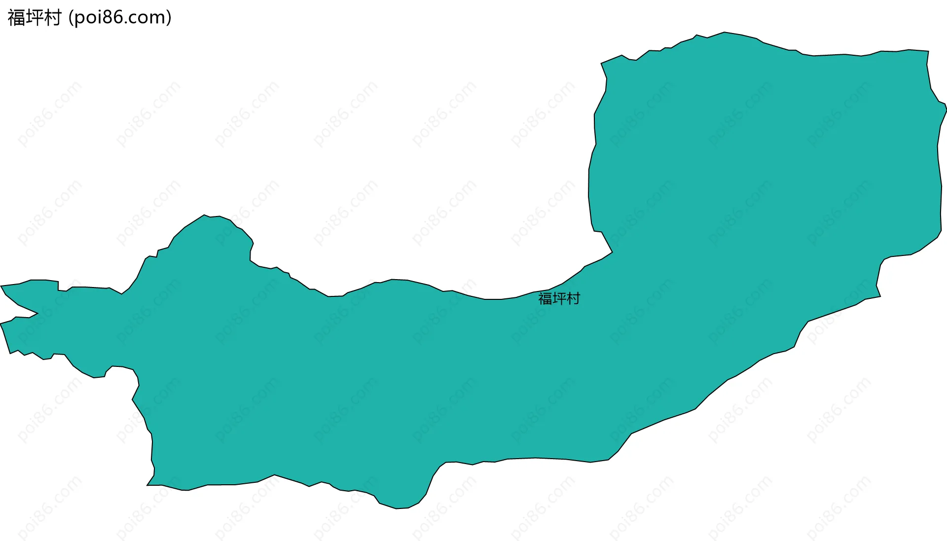 福坪村边界地图