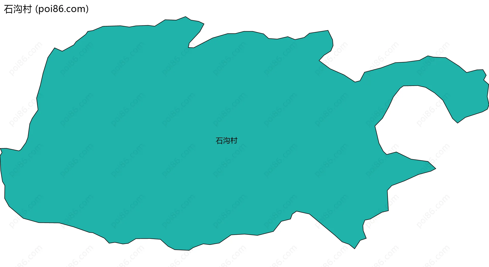 石沟村边界地图