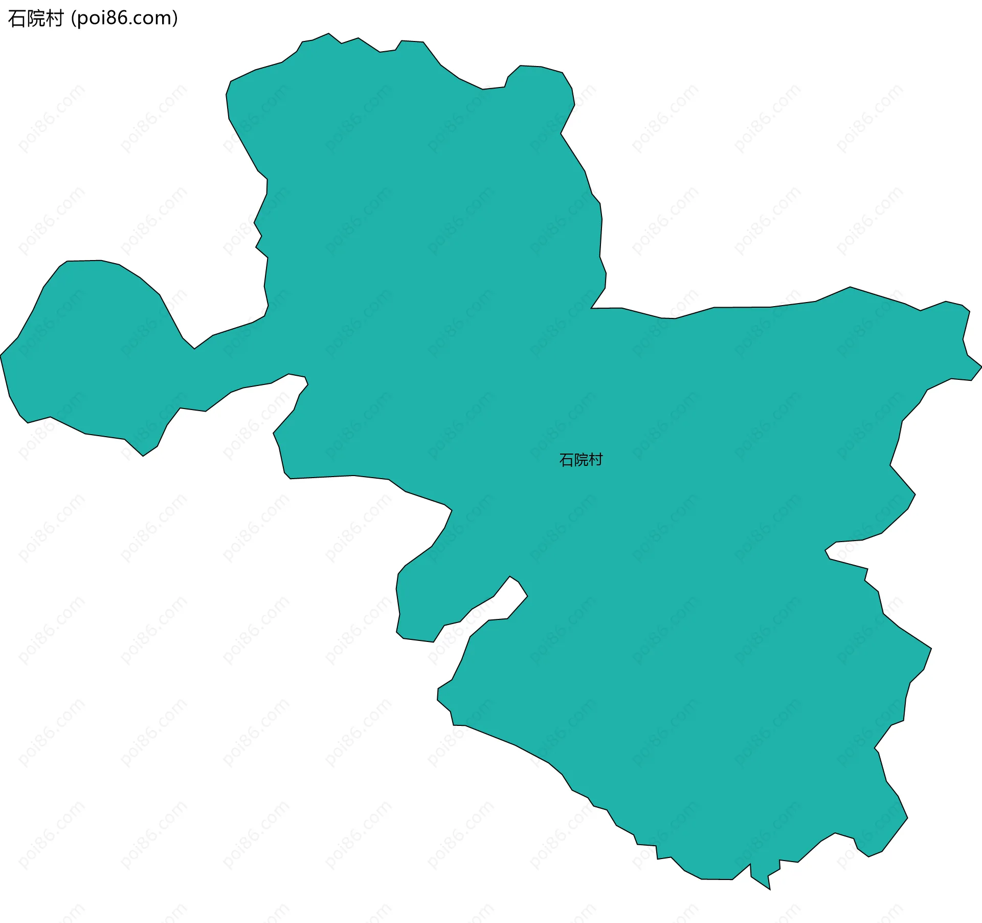 石院村边界地图