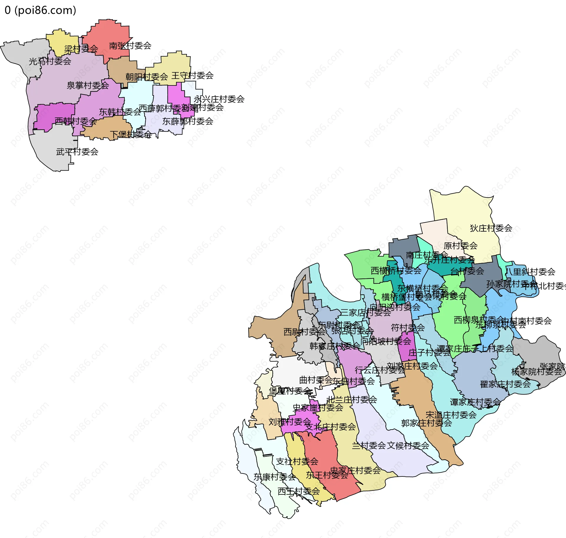 0边界地图(五级行政区划)