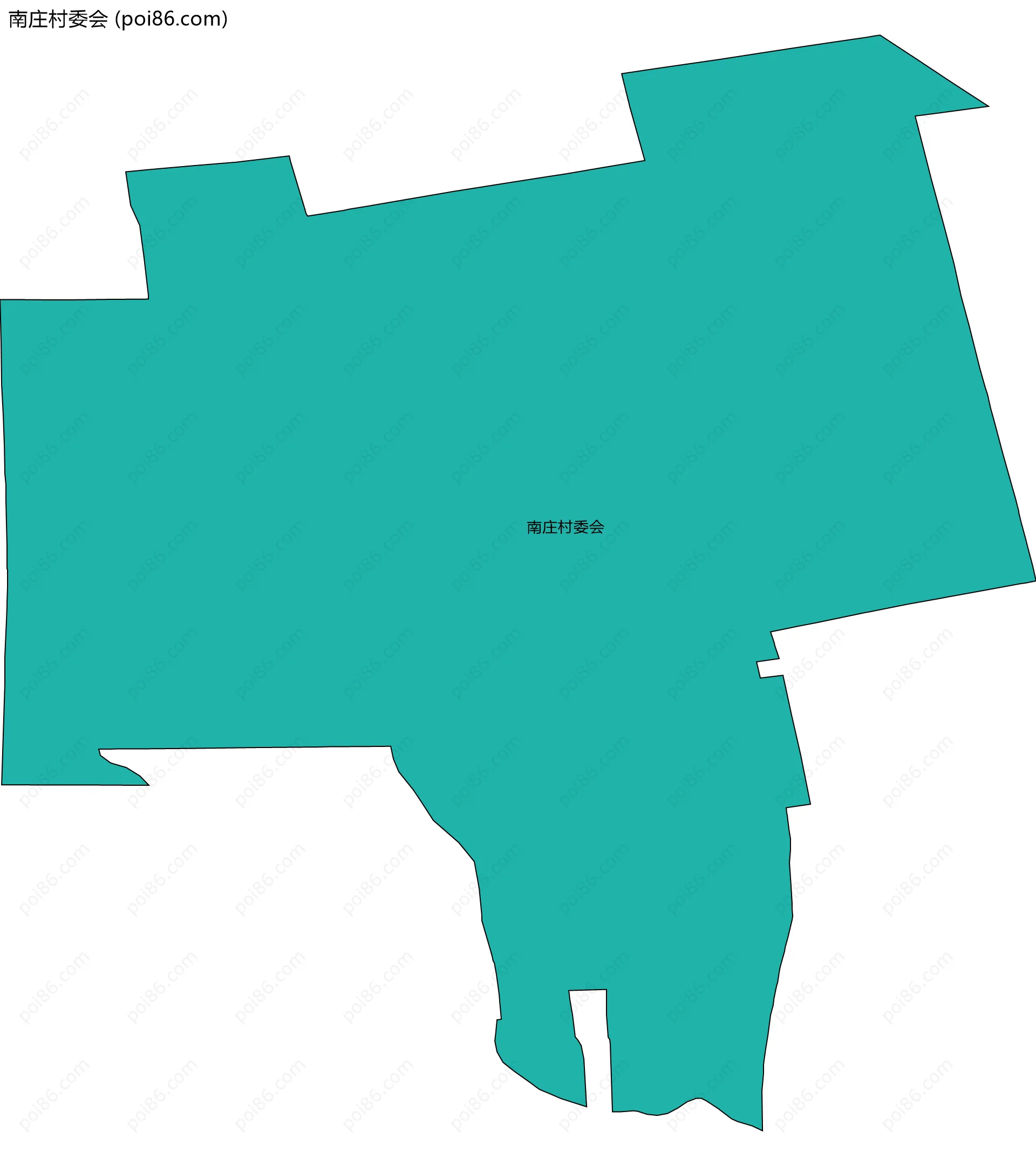 南庄村委会边界地图