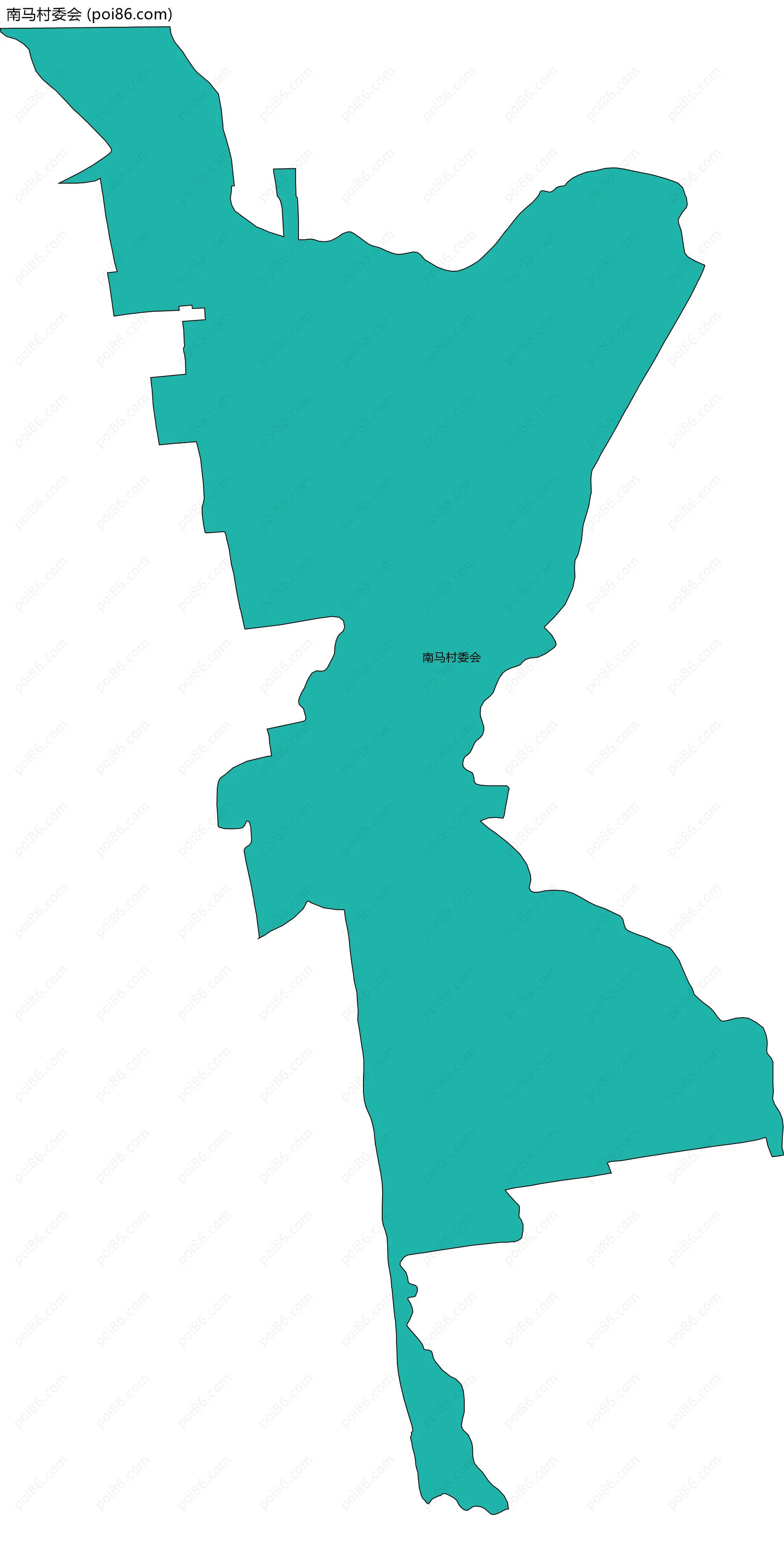 南马村委会边界地图