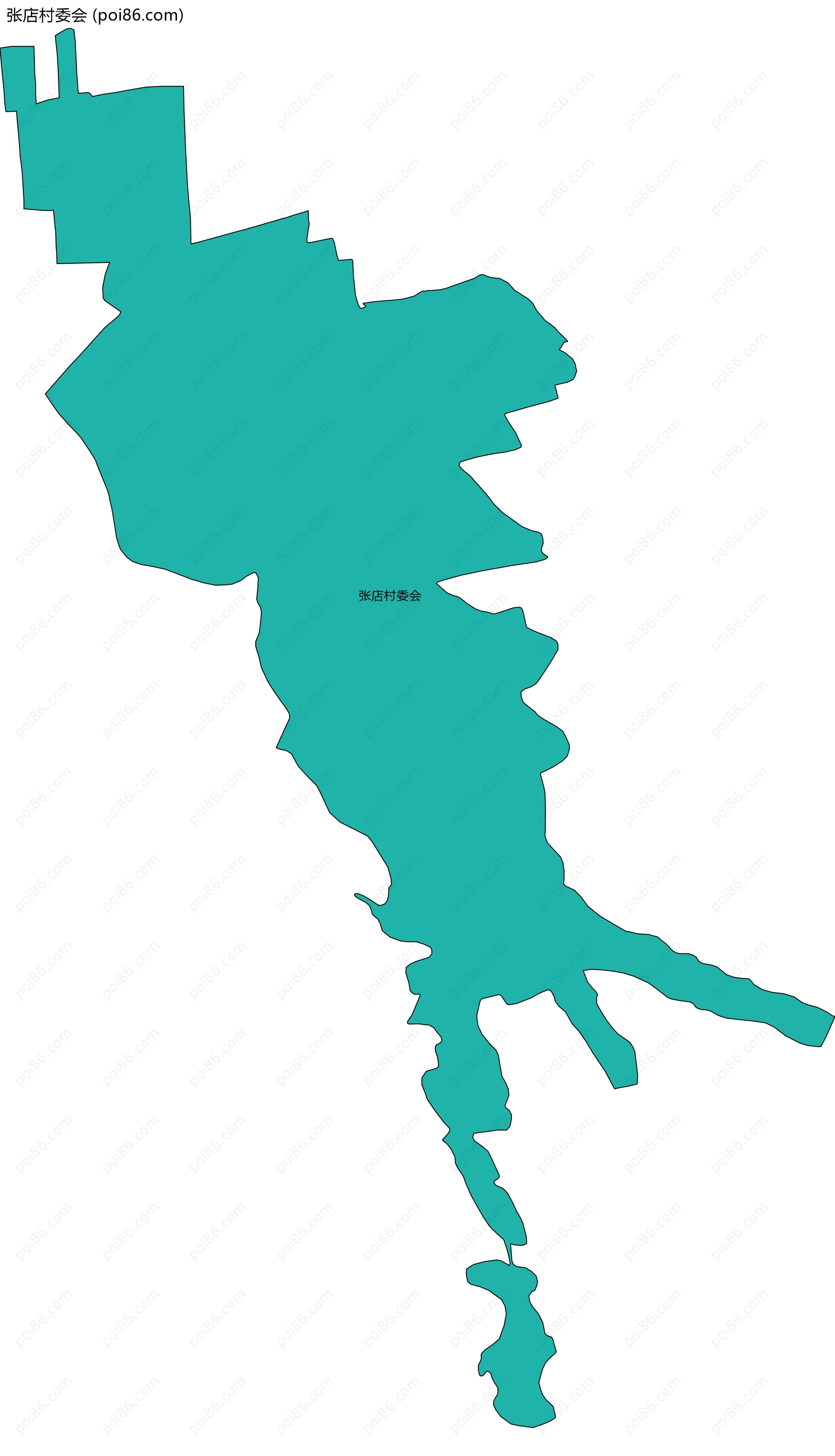 张店村委会边界地图