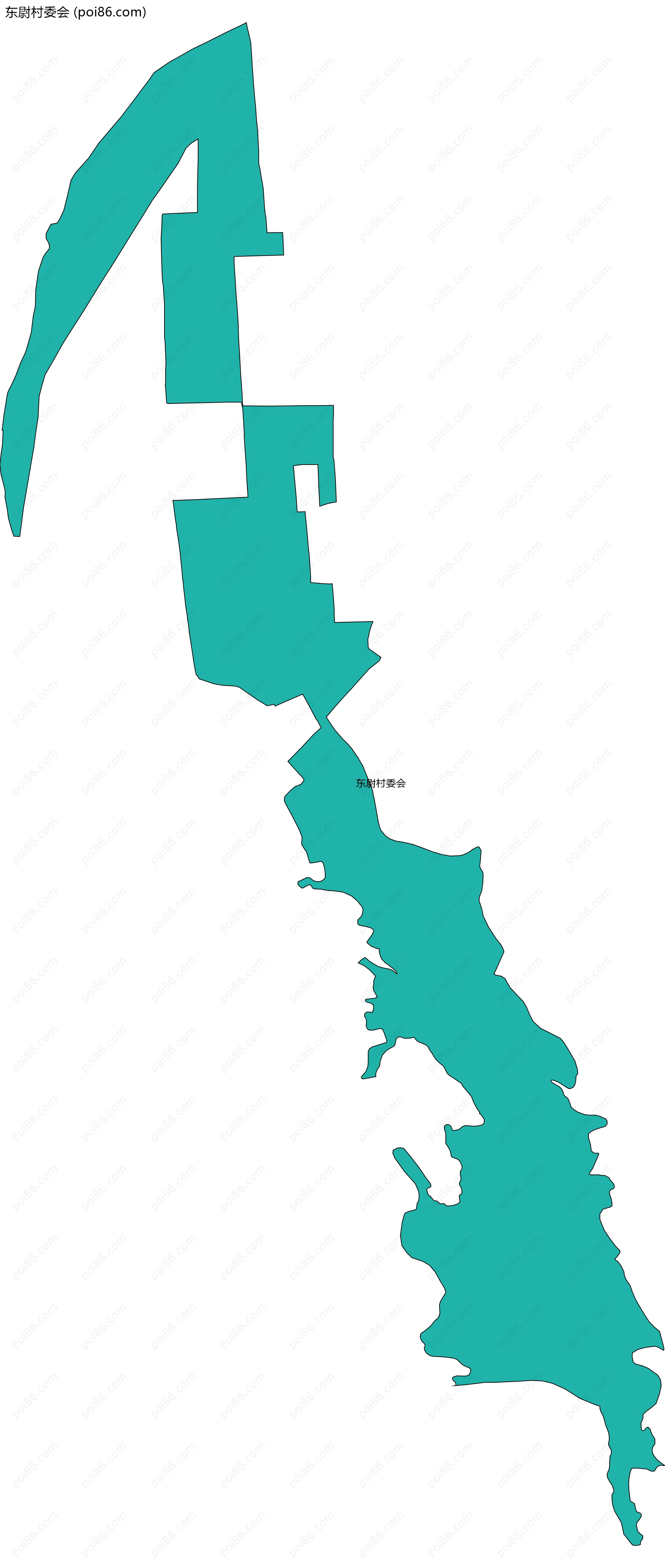 东尉村委会边界地图