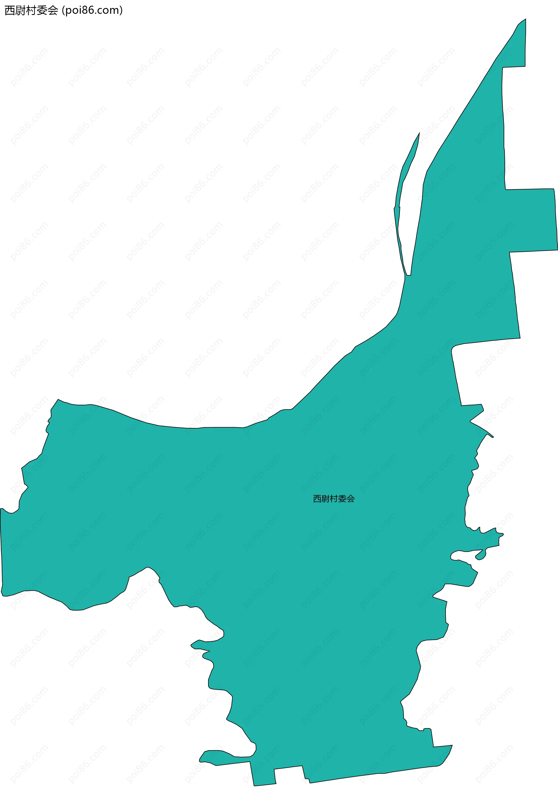 西尉村委会边界地图