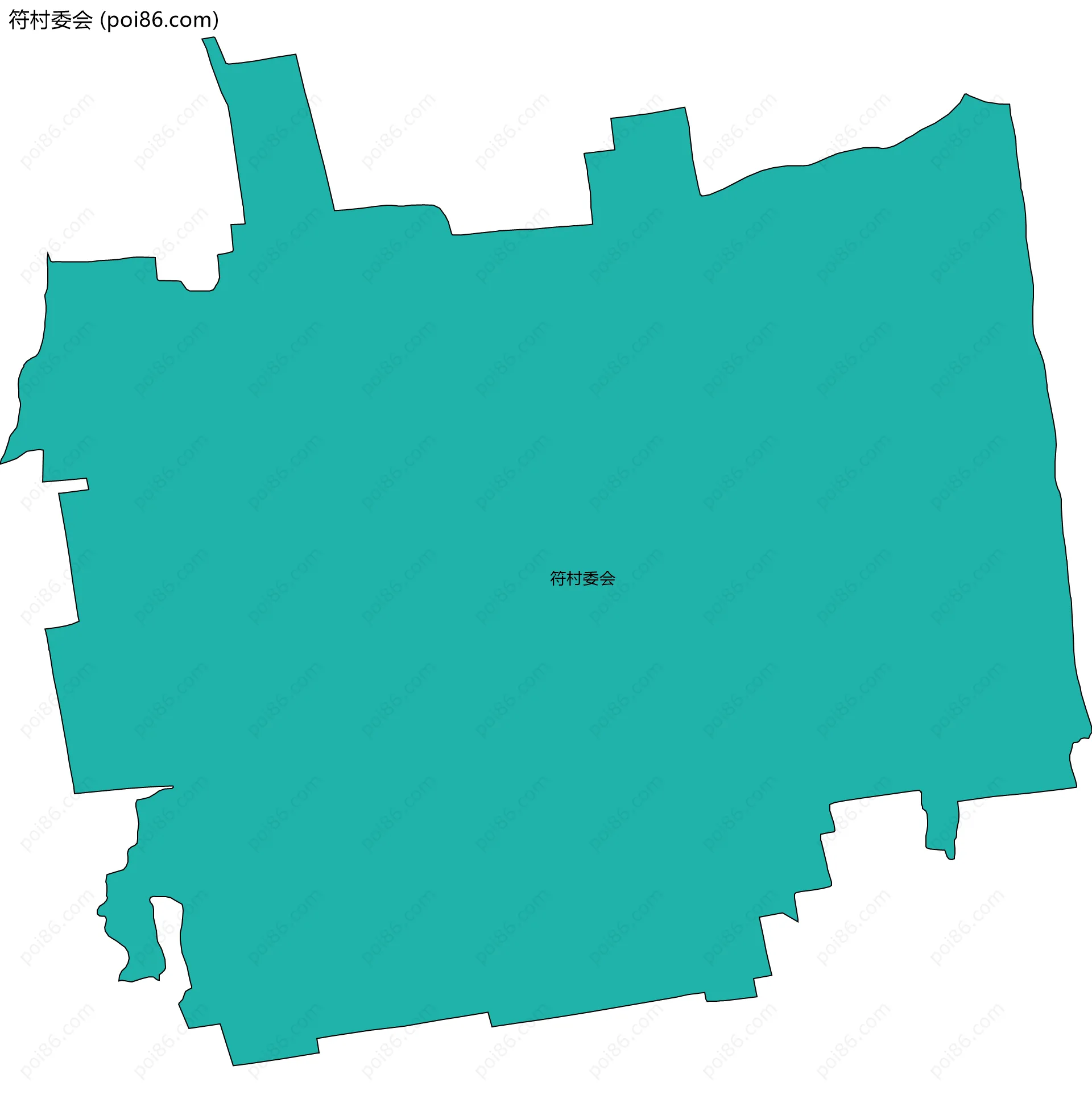 符村委会边界地图