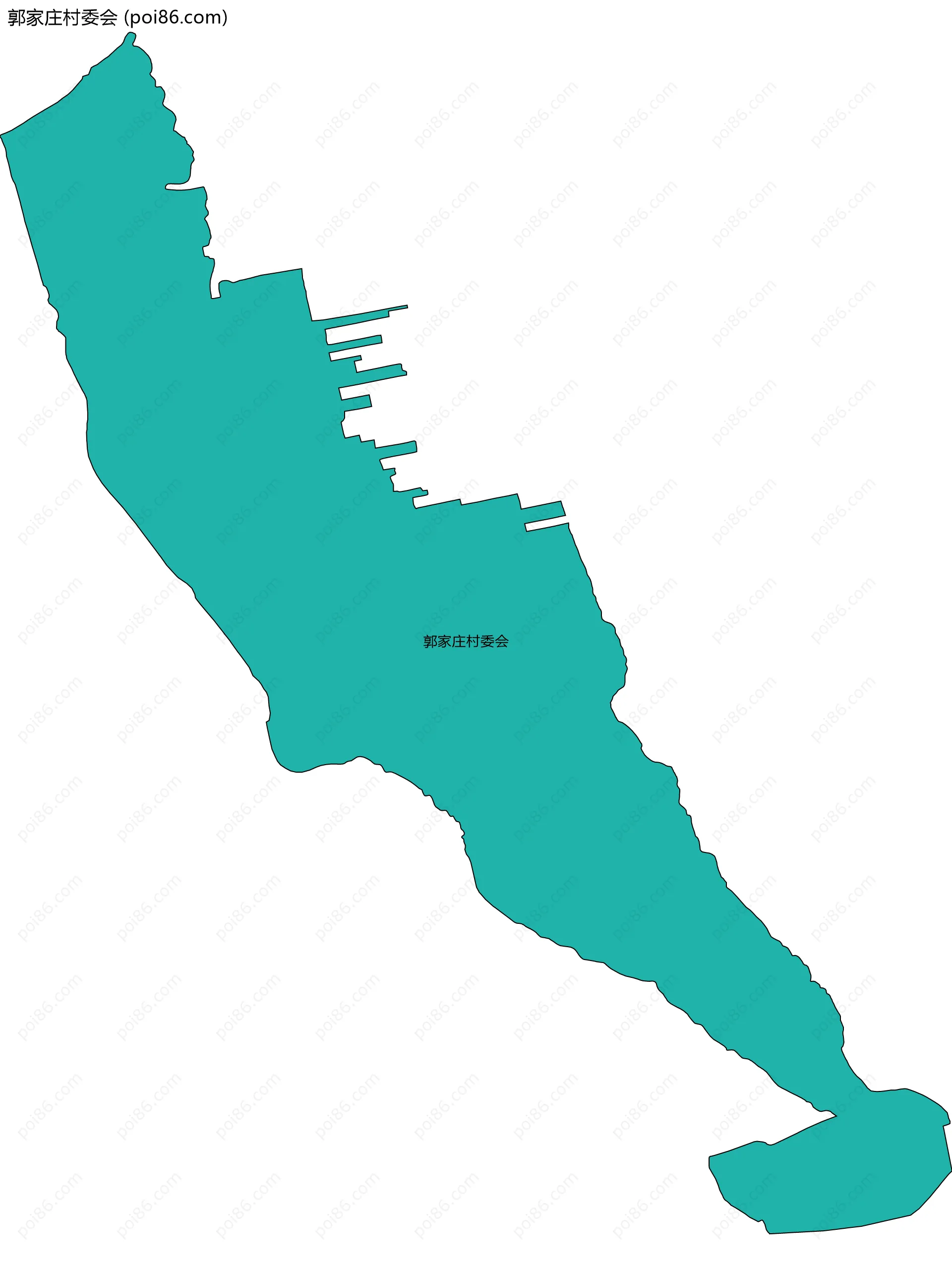 郭家庄村委会边界地图