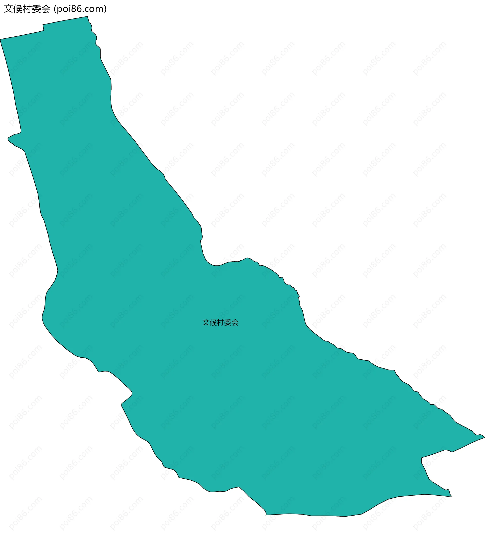 文候村委会边界地图