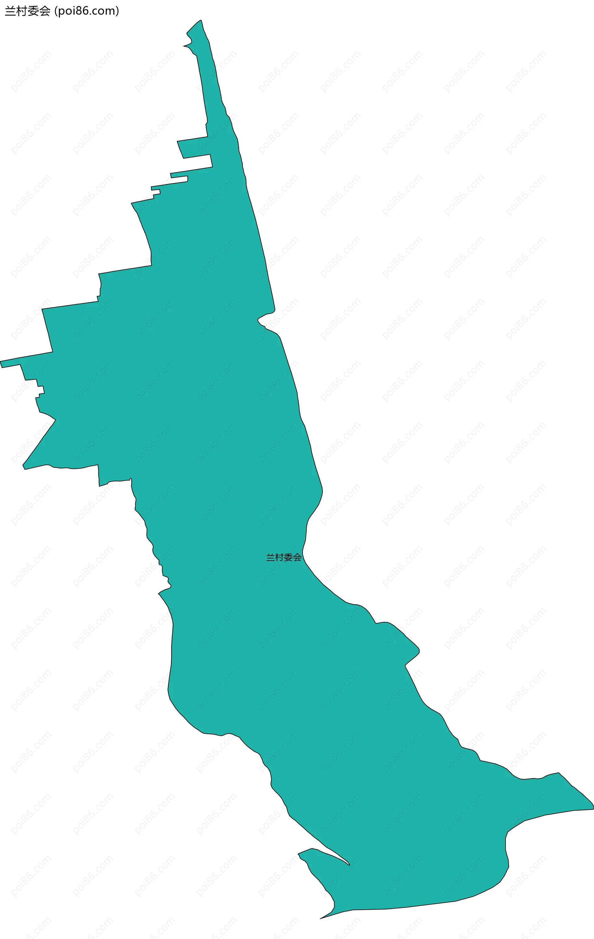 兰村委会边界地图