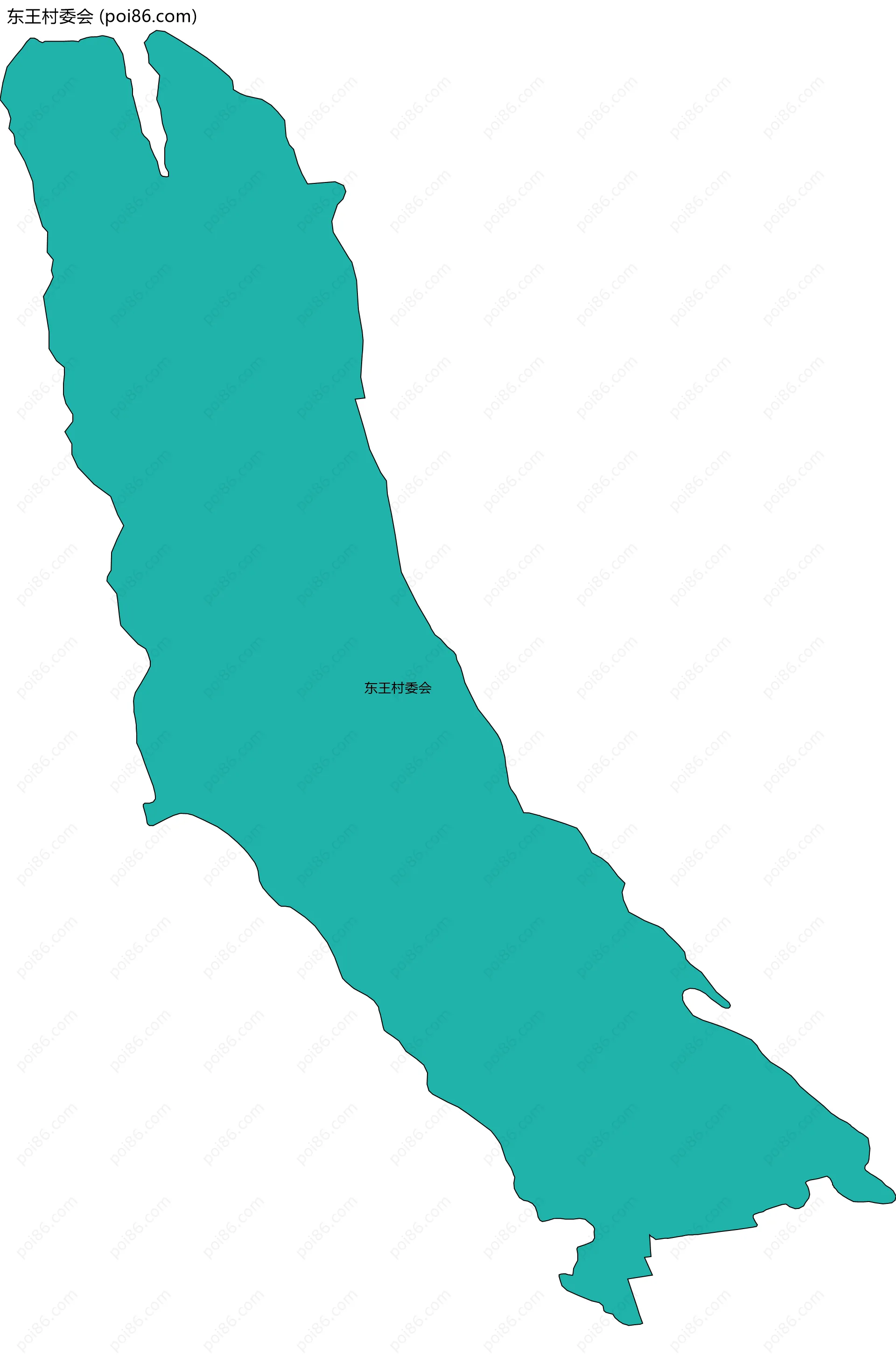 东王村委会边界地图