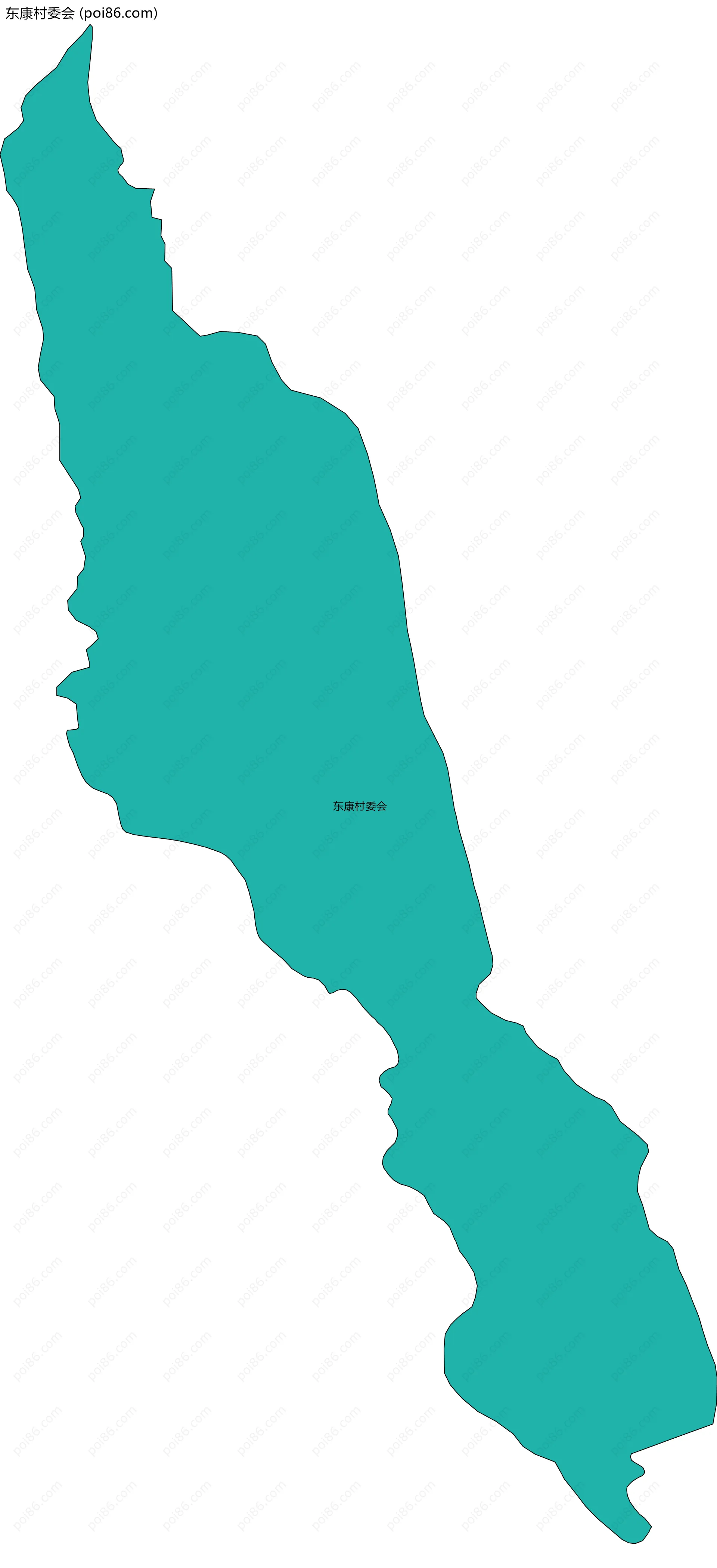 东康村委会边界地图