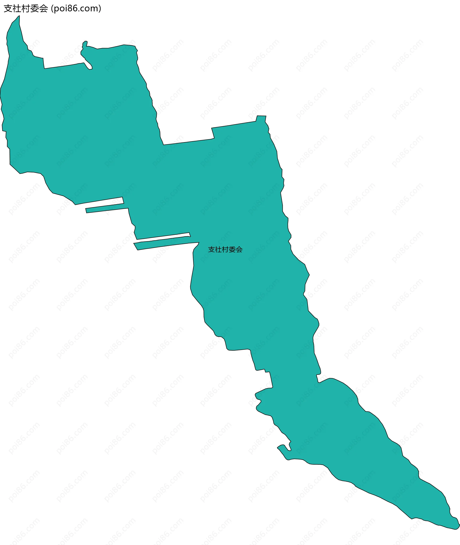 支社村委会边界地图