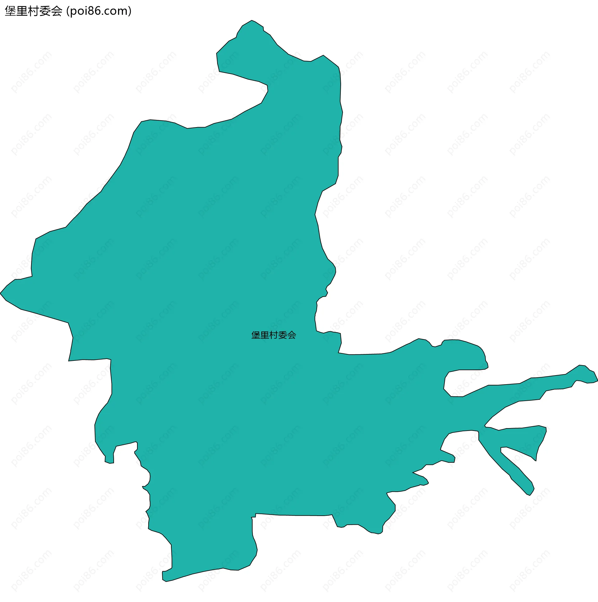 堡里村委会边界地图