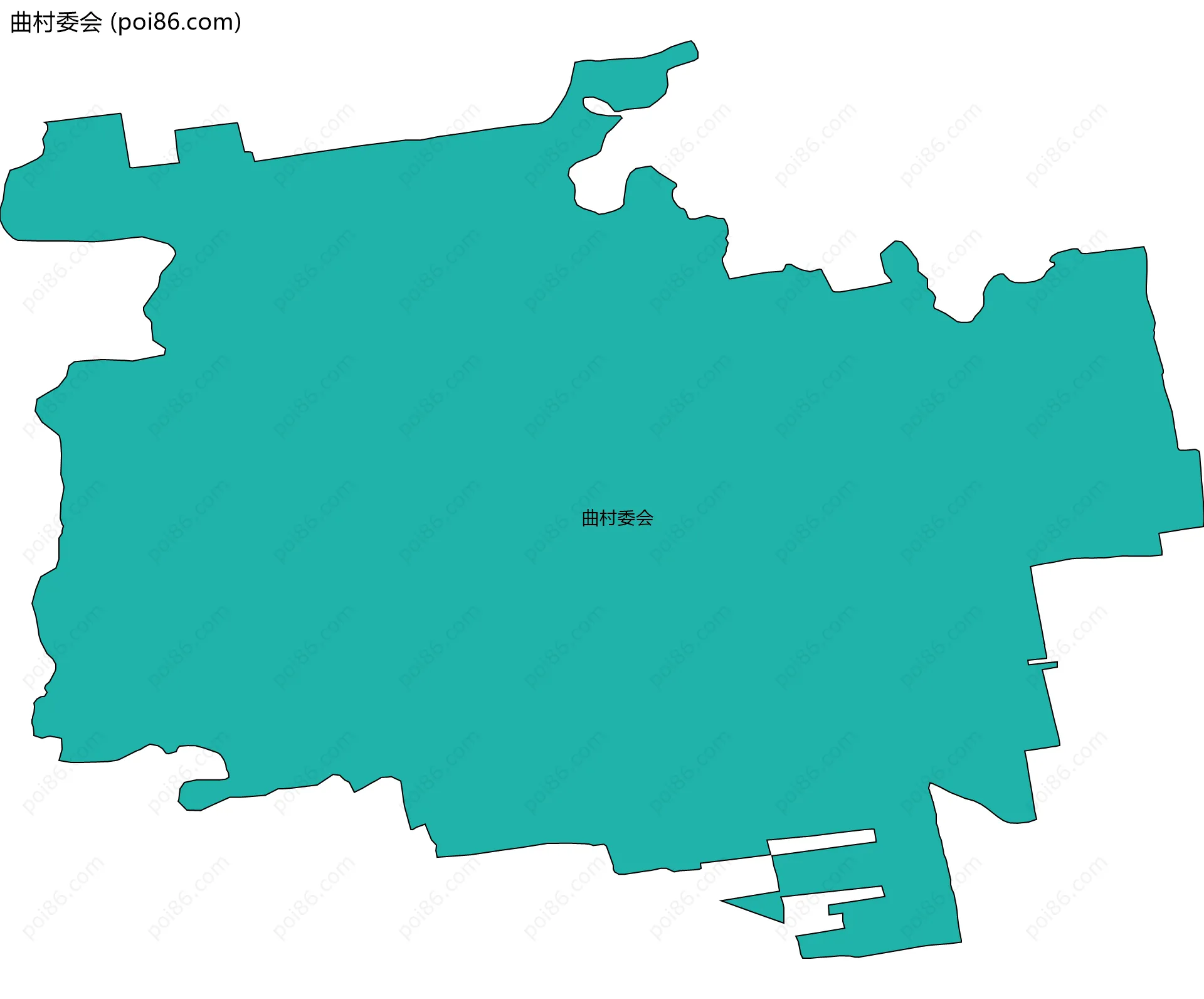 曲村委会边界地图