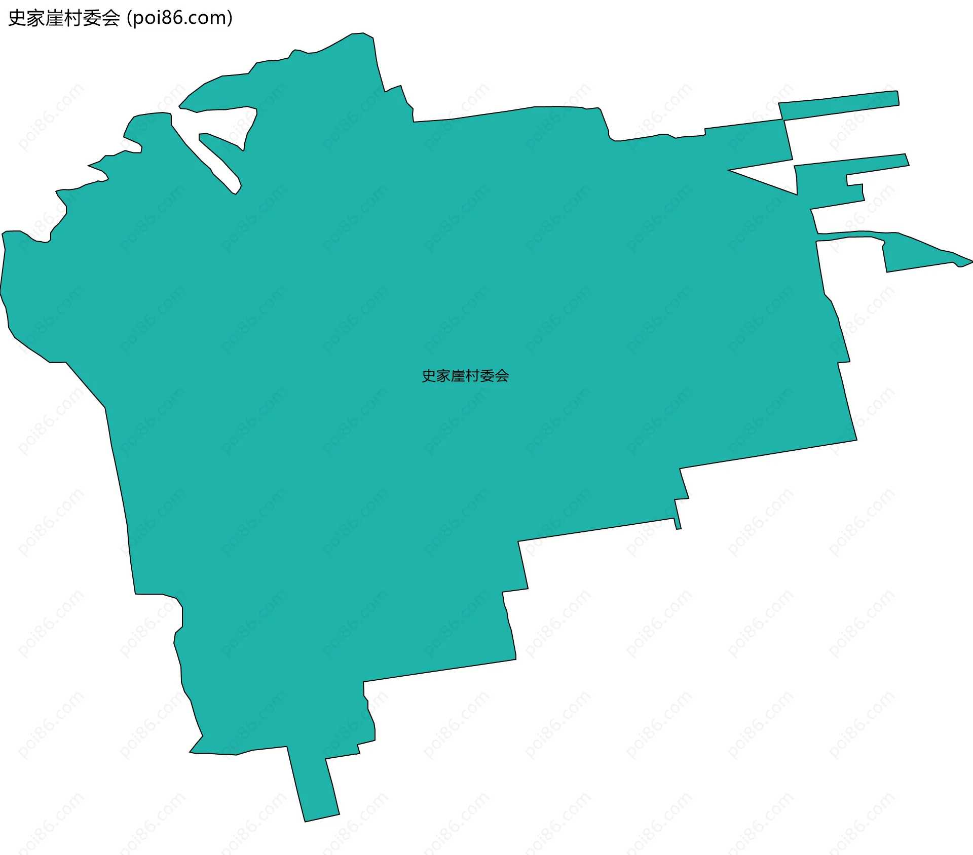 史家崖村委会边界地图