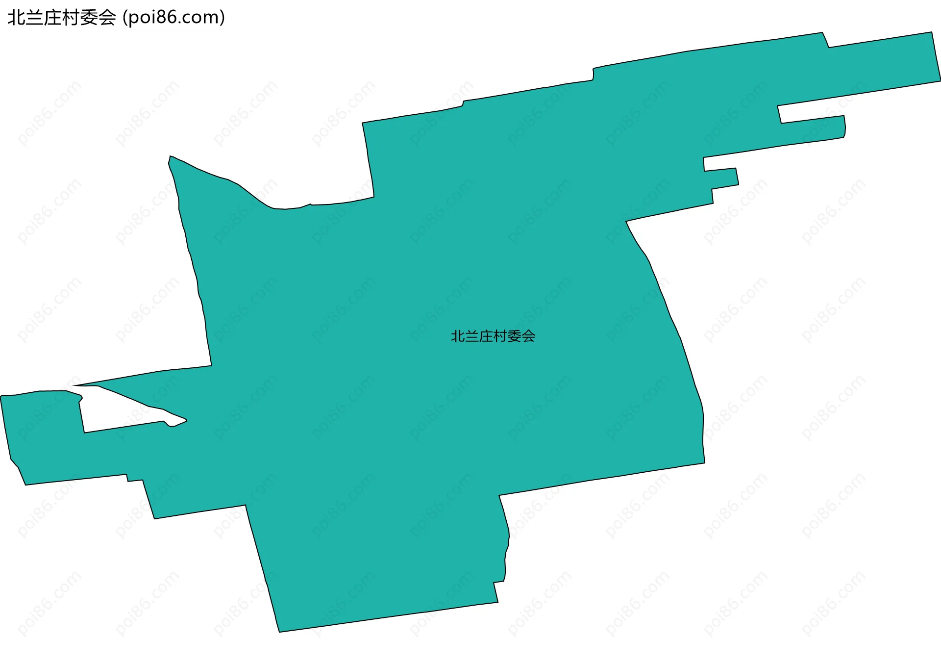 北兰庄村委会边界地图