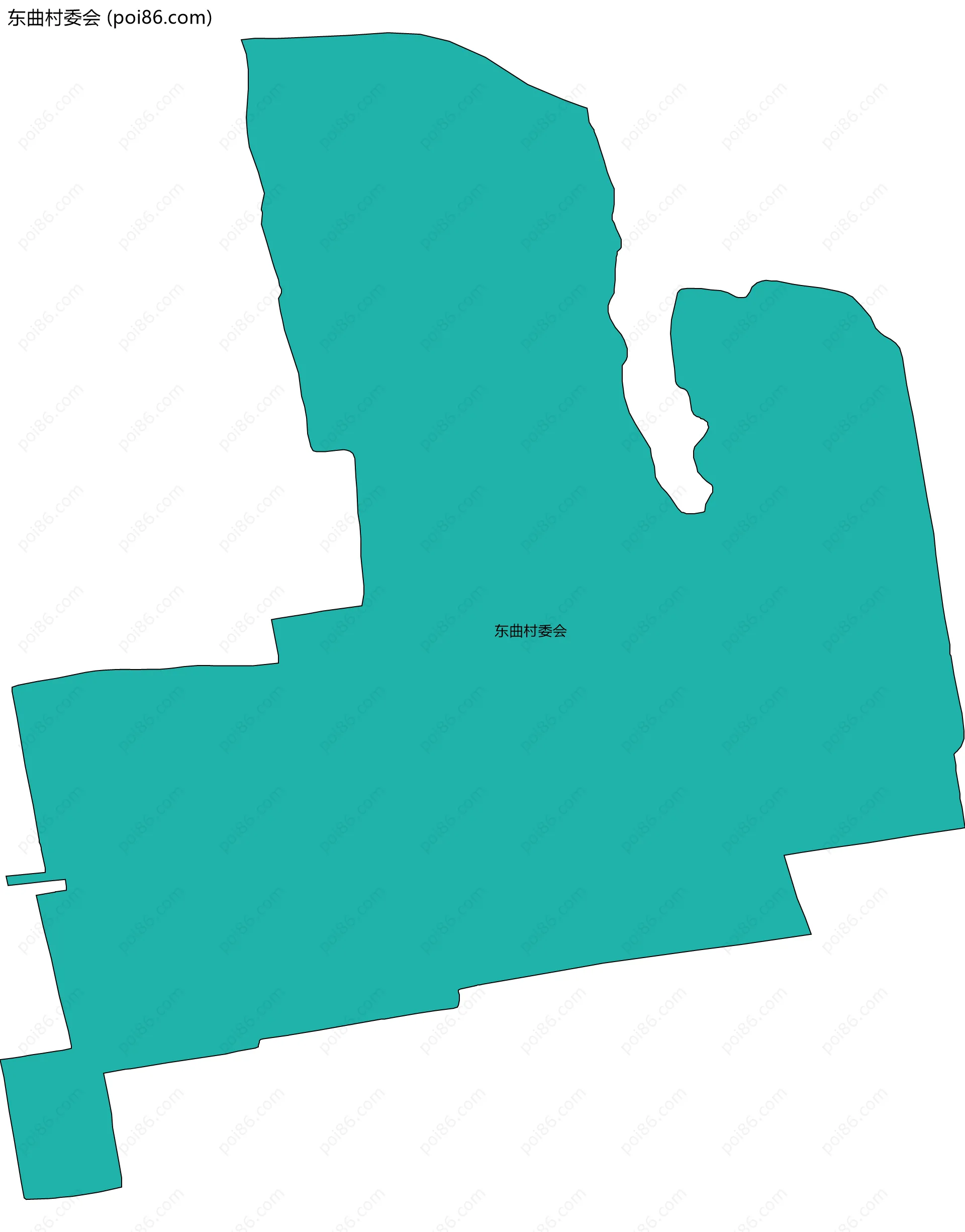 东曲村委会边界地图