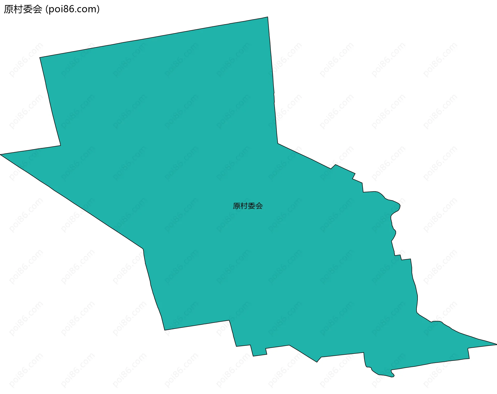 原村委会边界地图