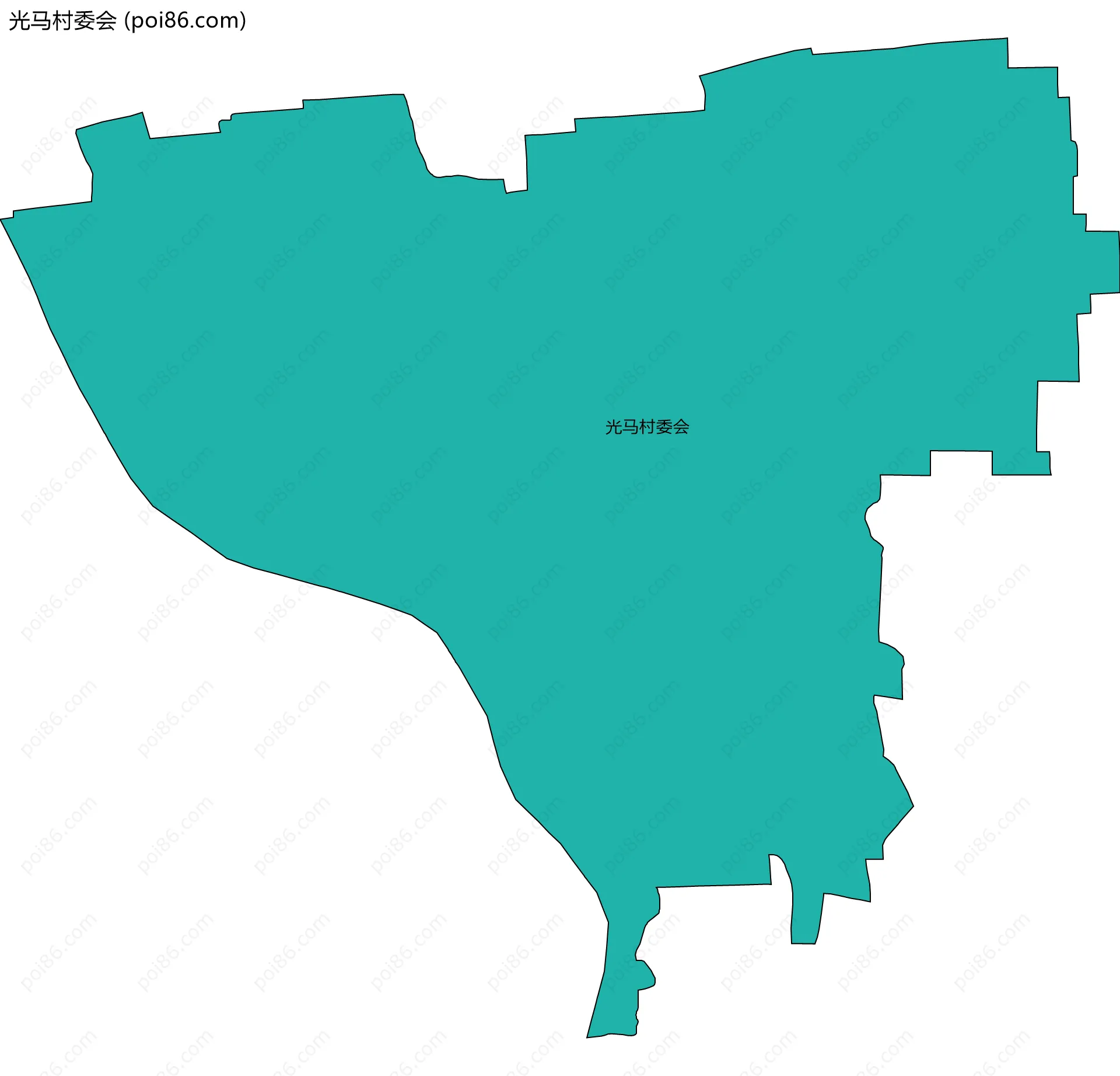 光马村委会边界地图