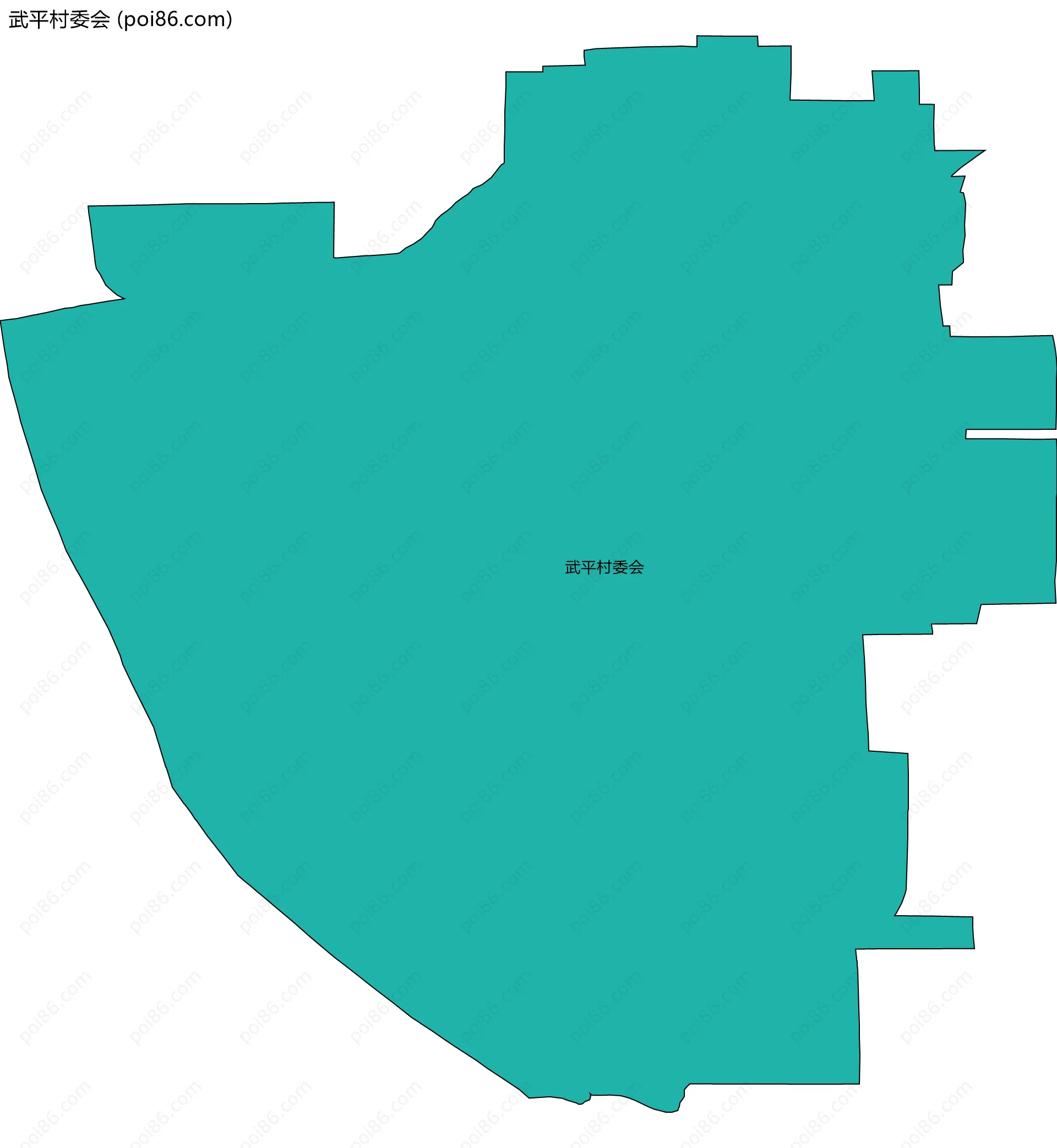 武平村委会边界地图