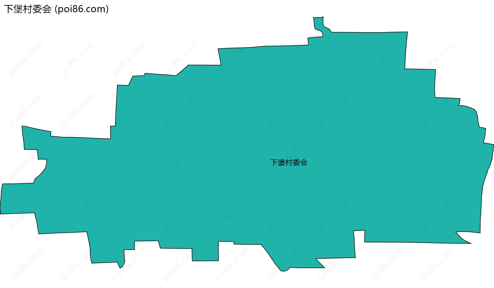 下堡村委会边界地图