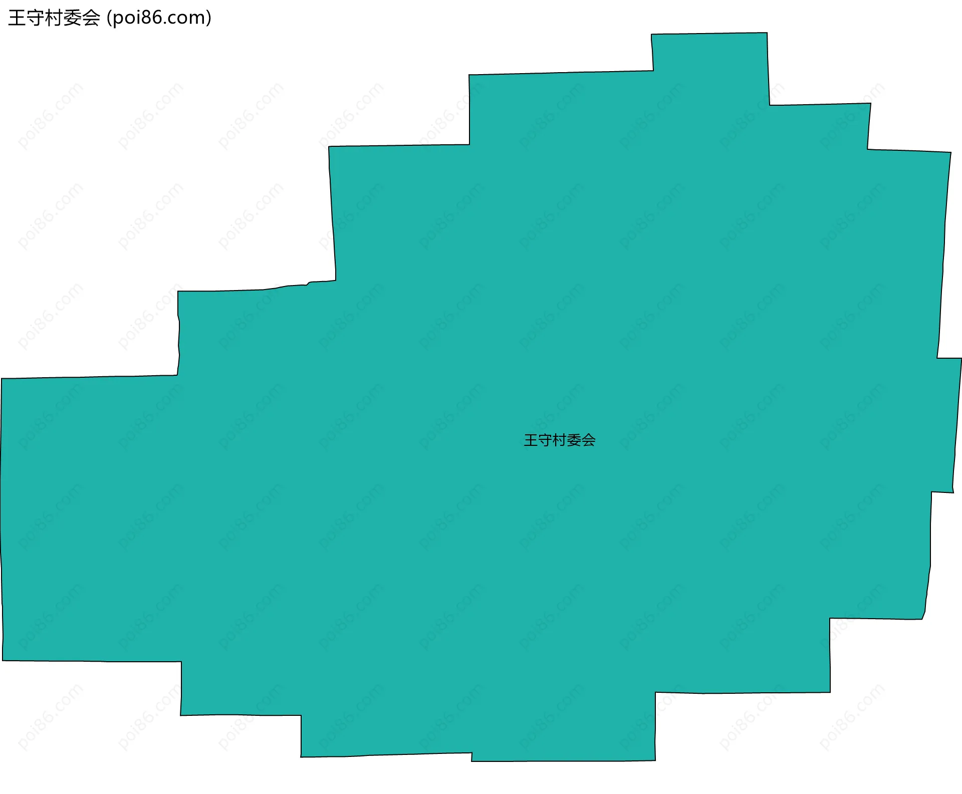 王守村委会边界地图