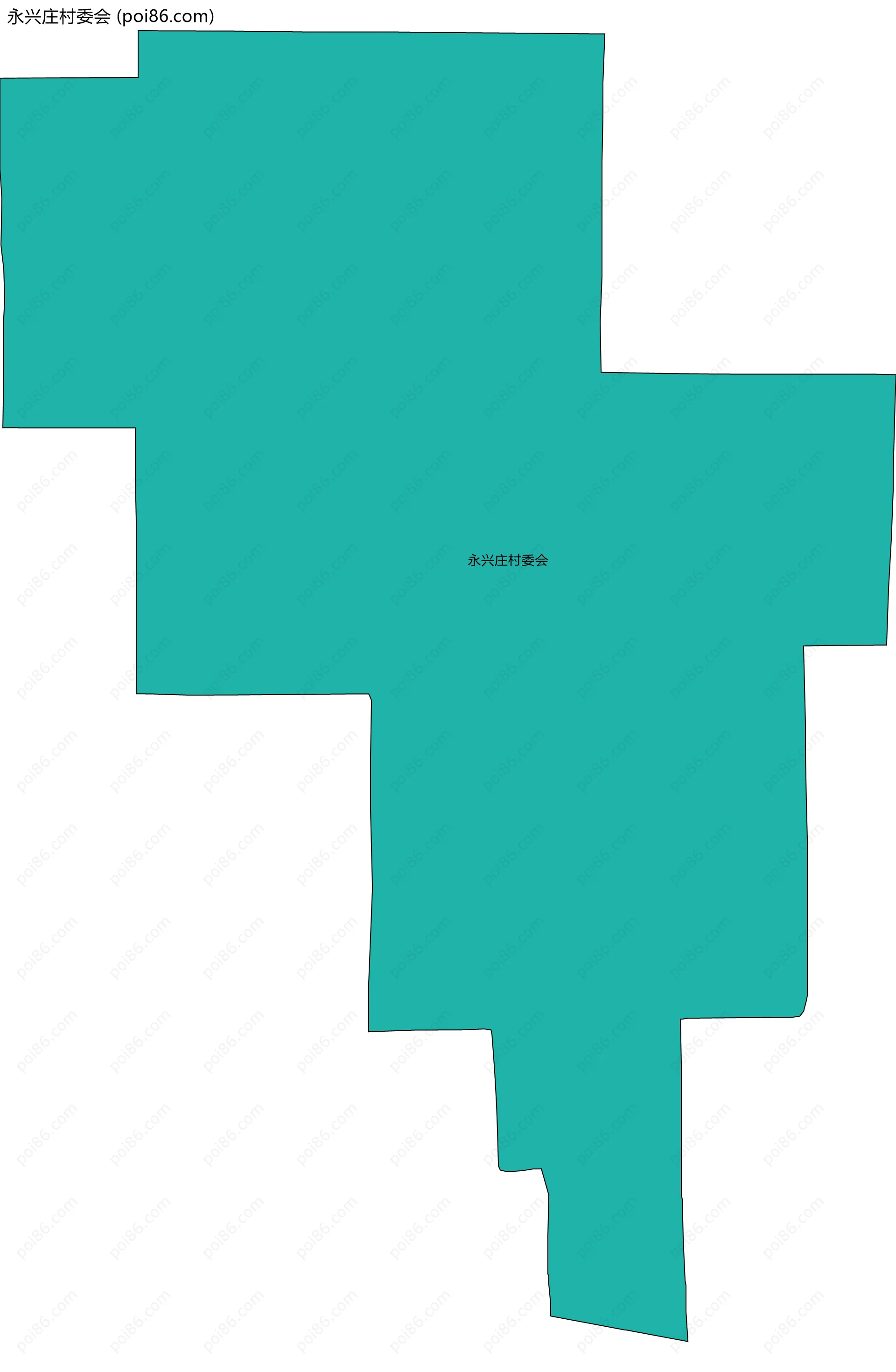 永兴庄村委会边界地图