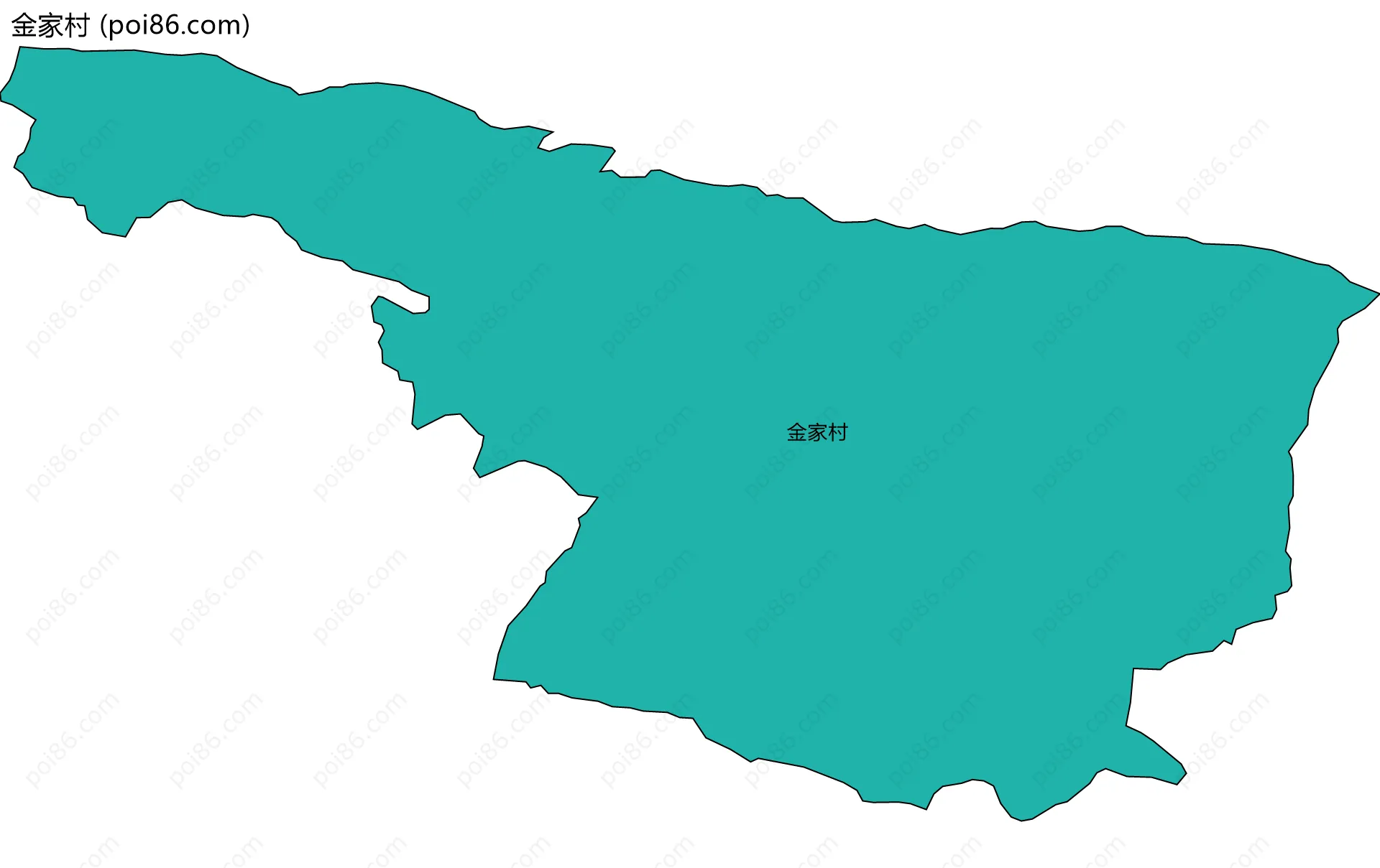 金家村边界地图