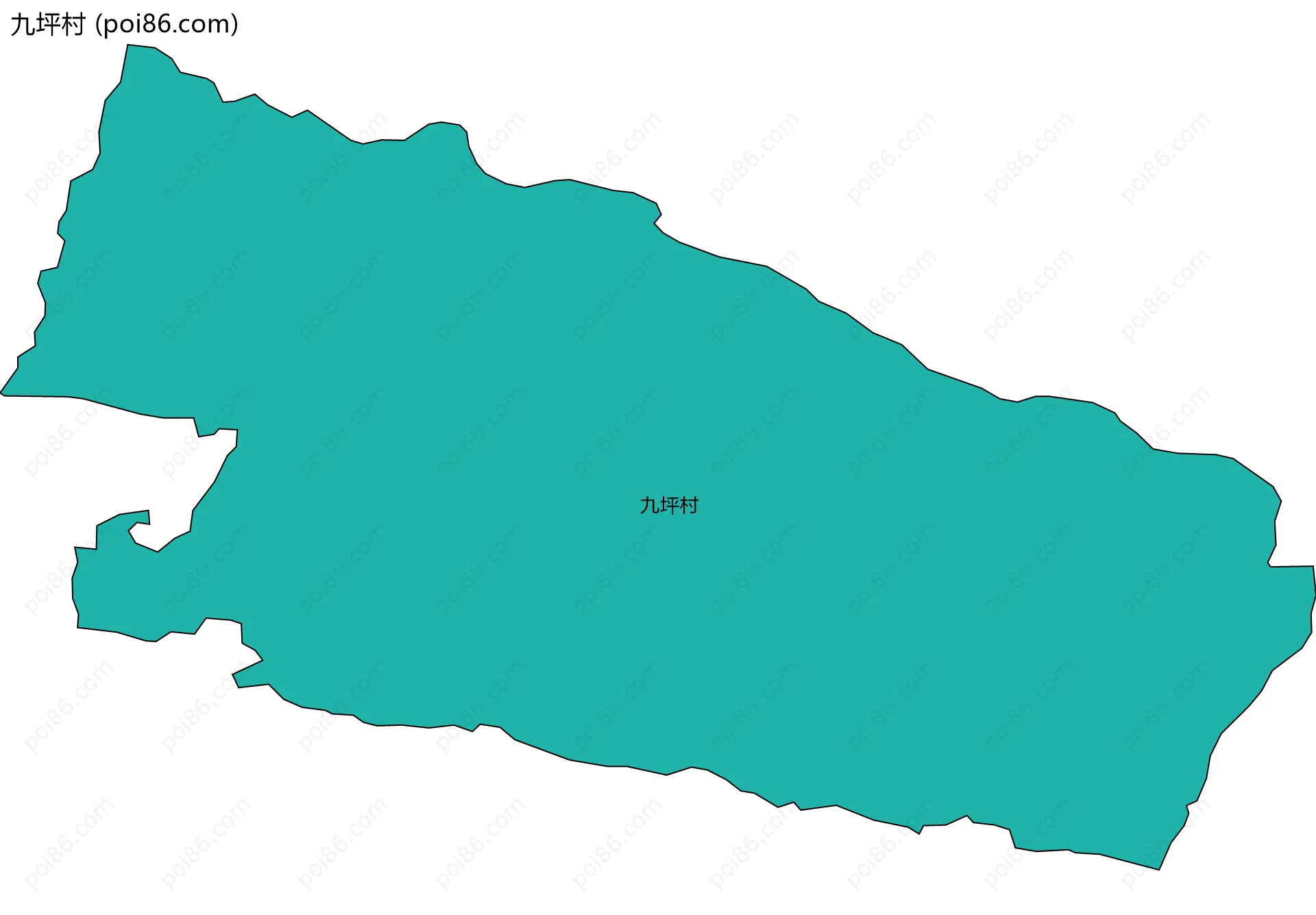 九坪村边界地图