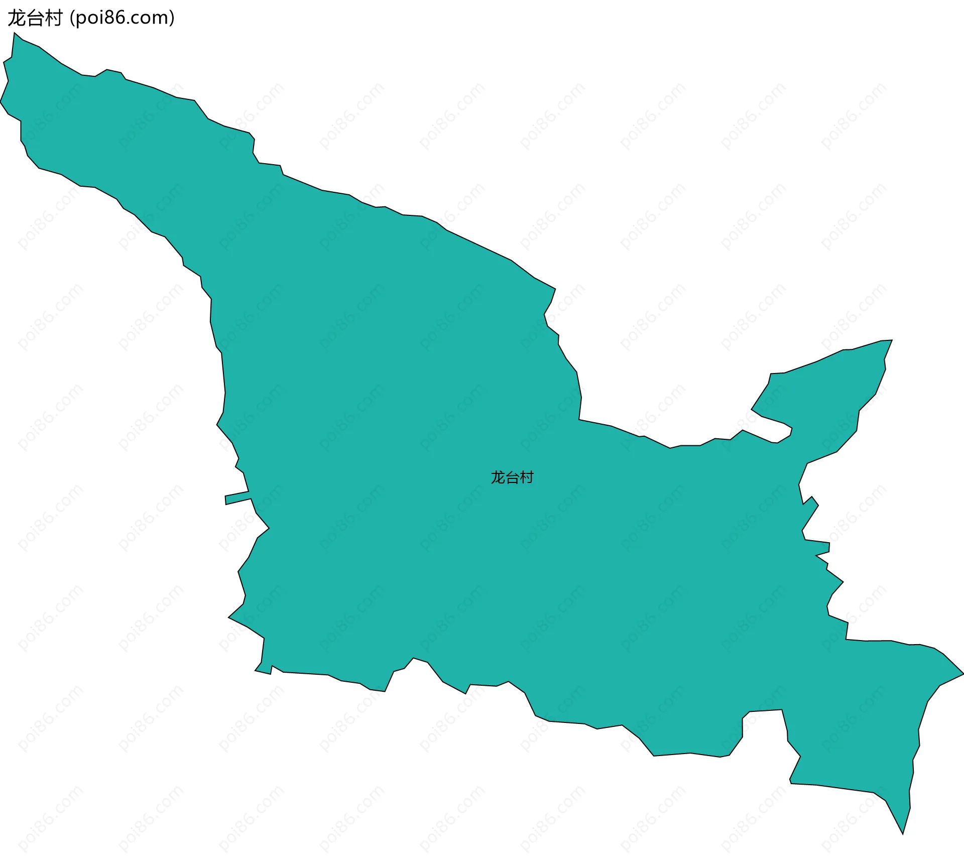 龙台村边界地图