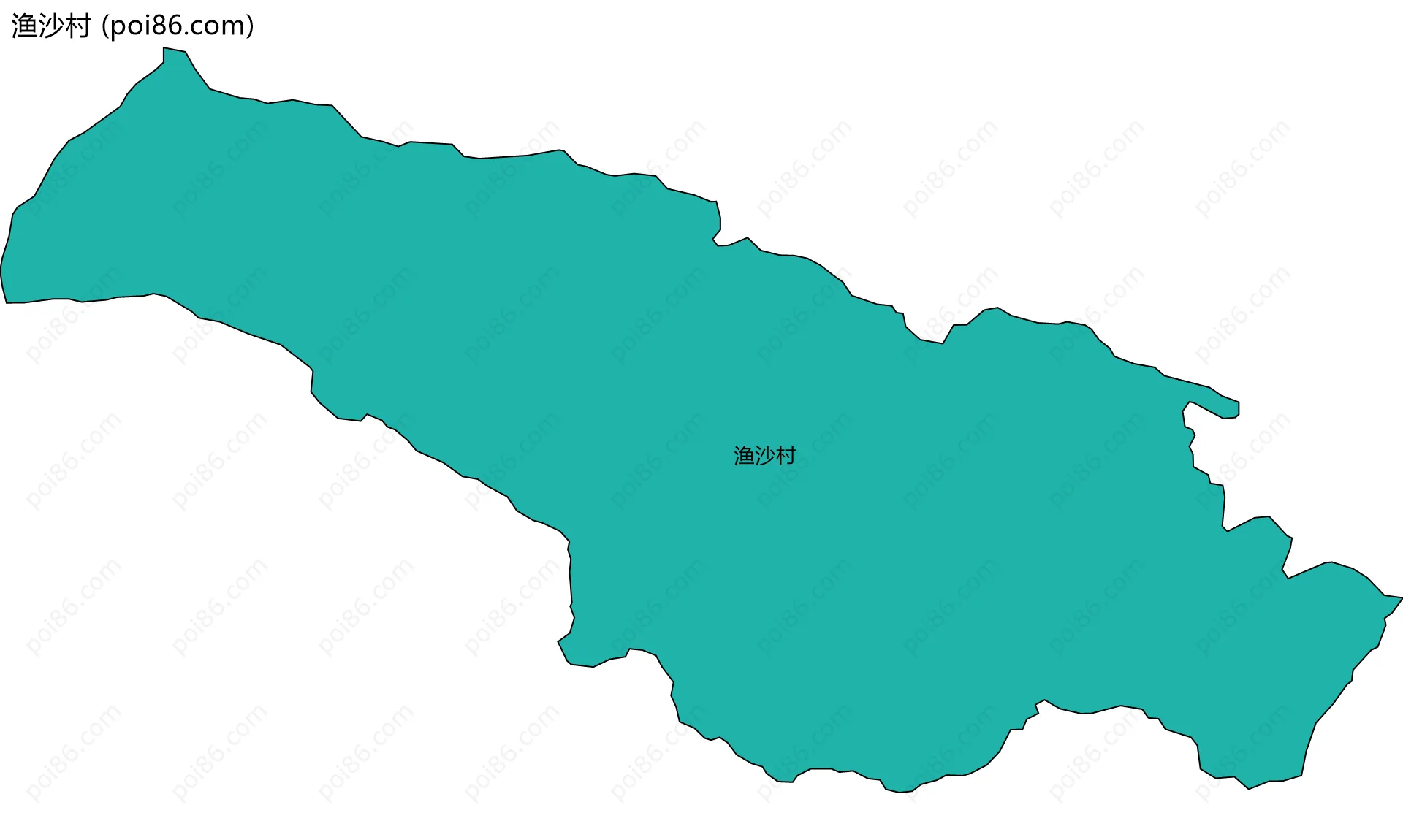 渔沙村边界地图