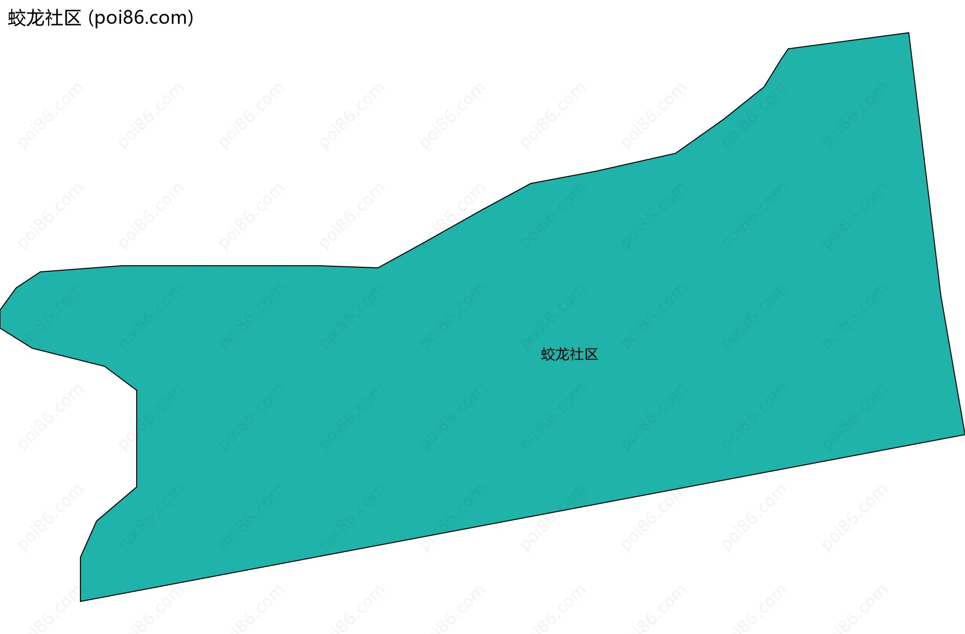 蛟龙社区边界地图