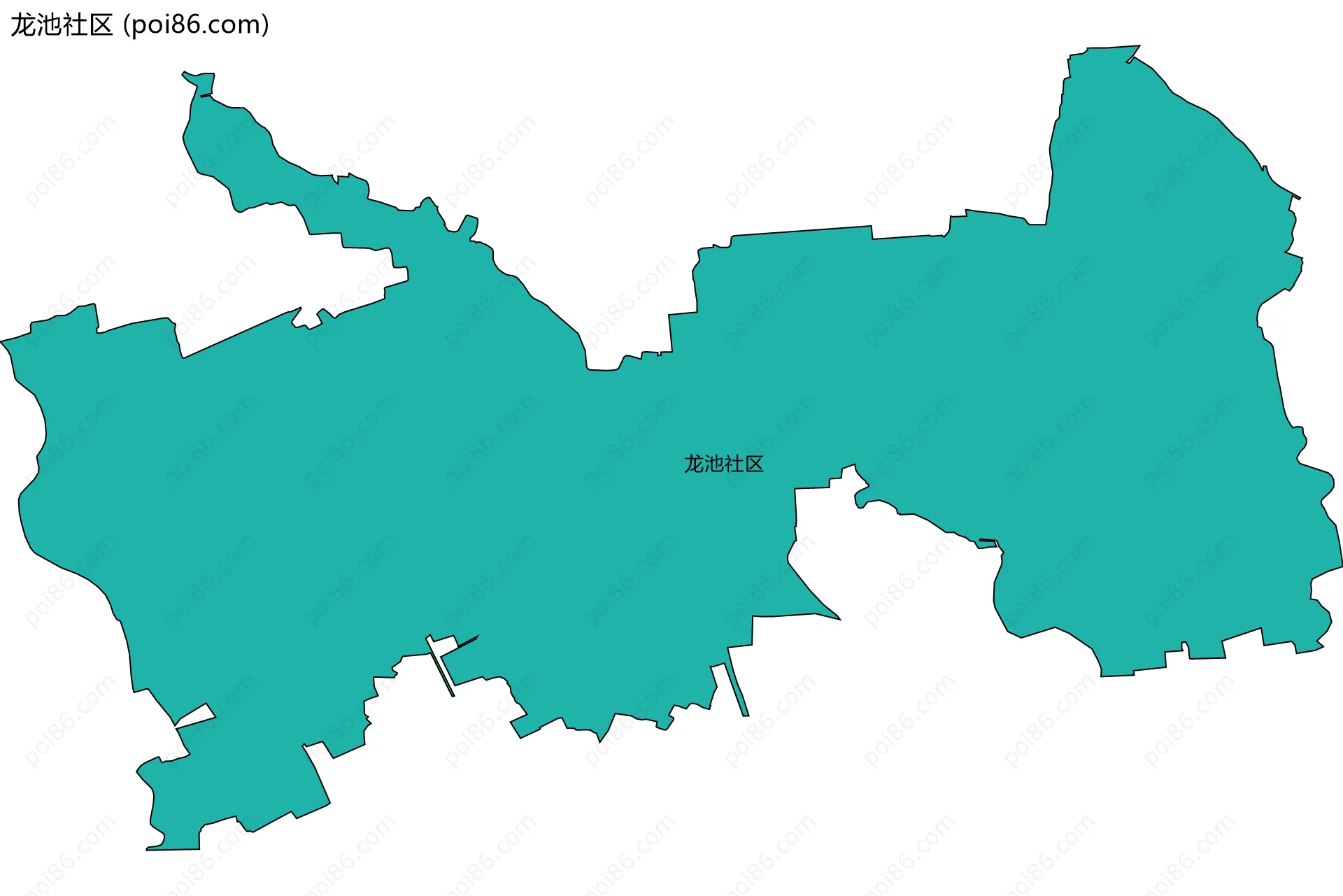 龙池社区边界地图