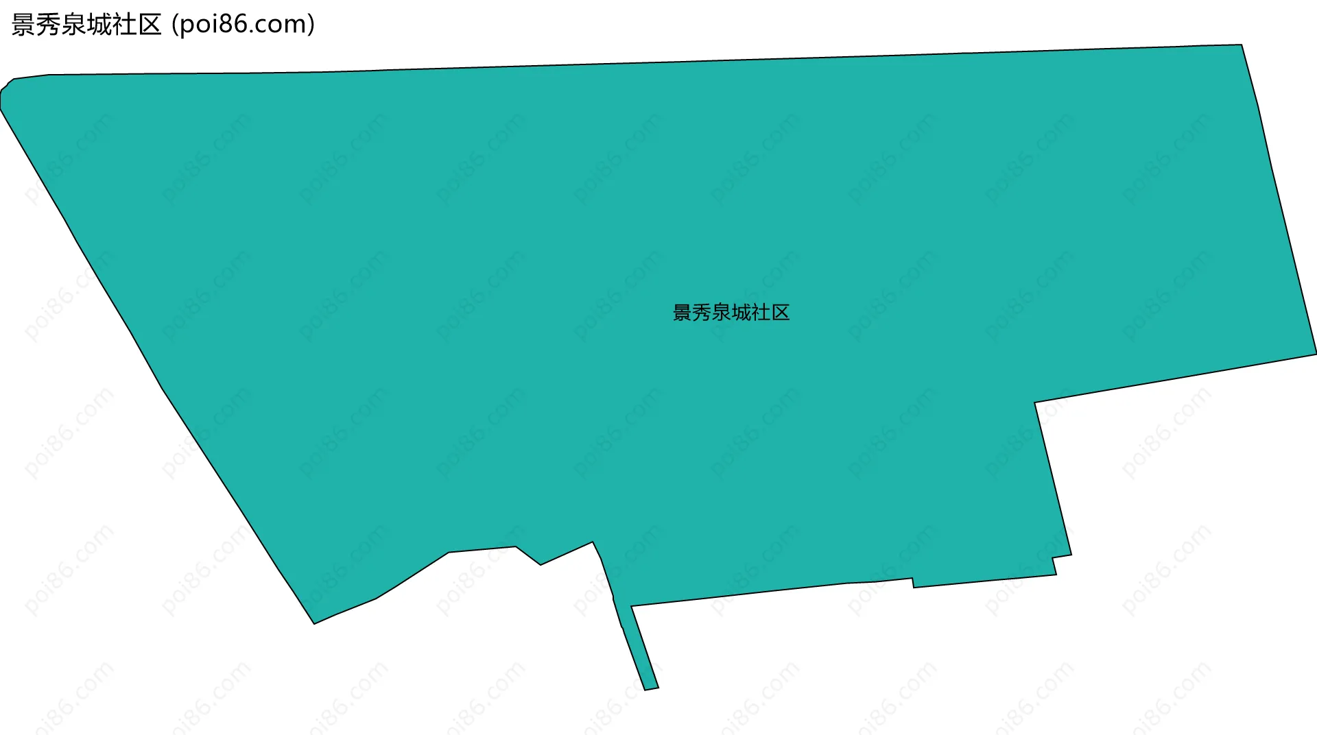 景秀泉城社区边界地图