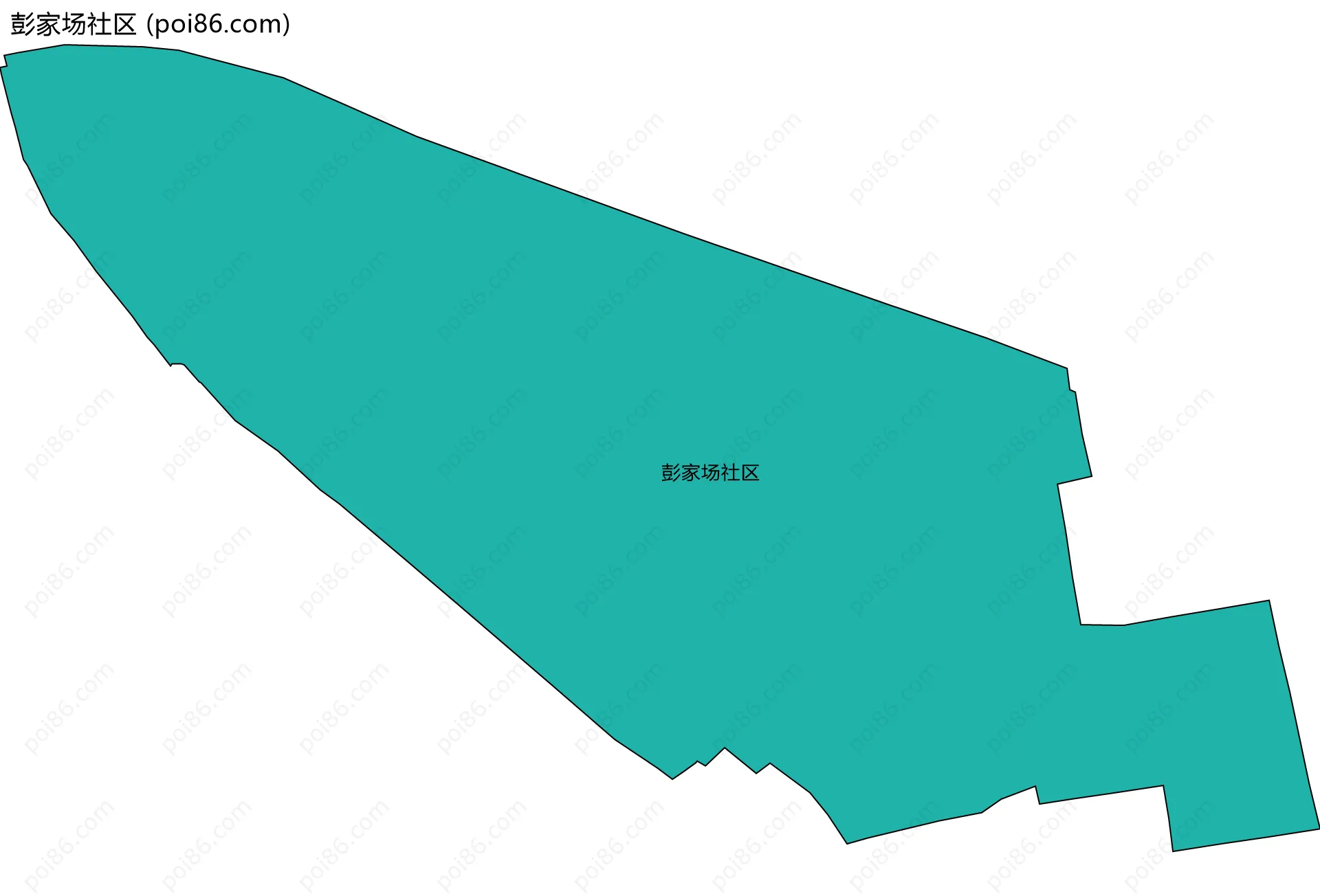 彭家场社区边界地图