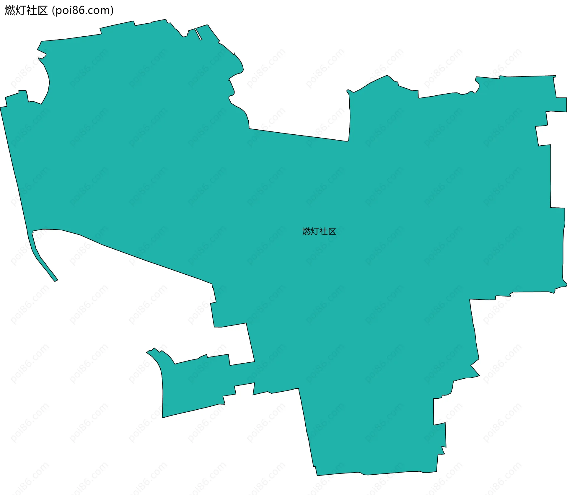 燃灯社区边界地图