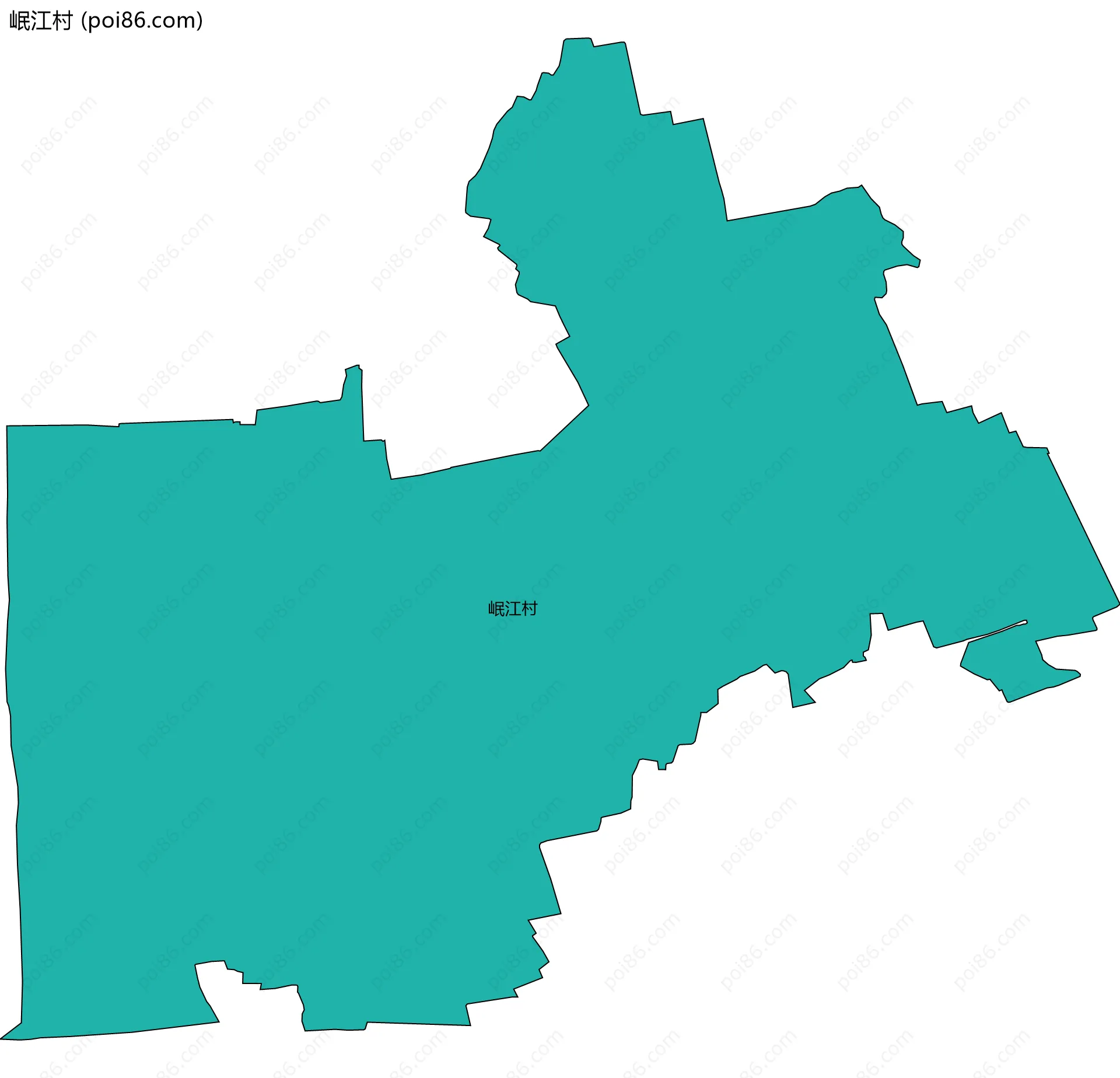 岷江村边界地图