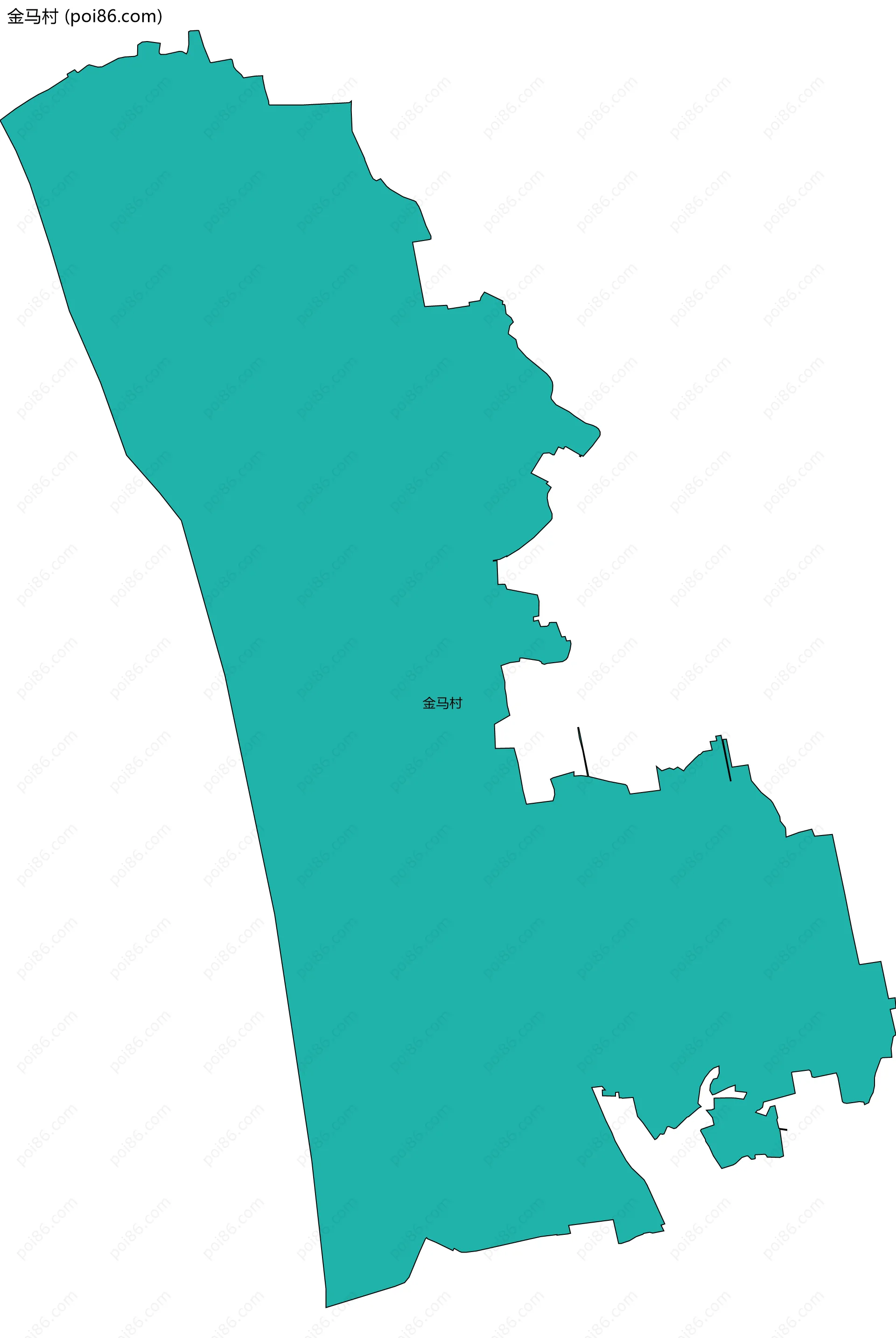 金马村边界地图
