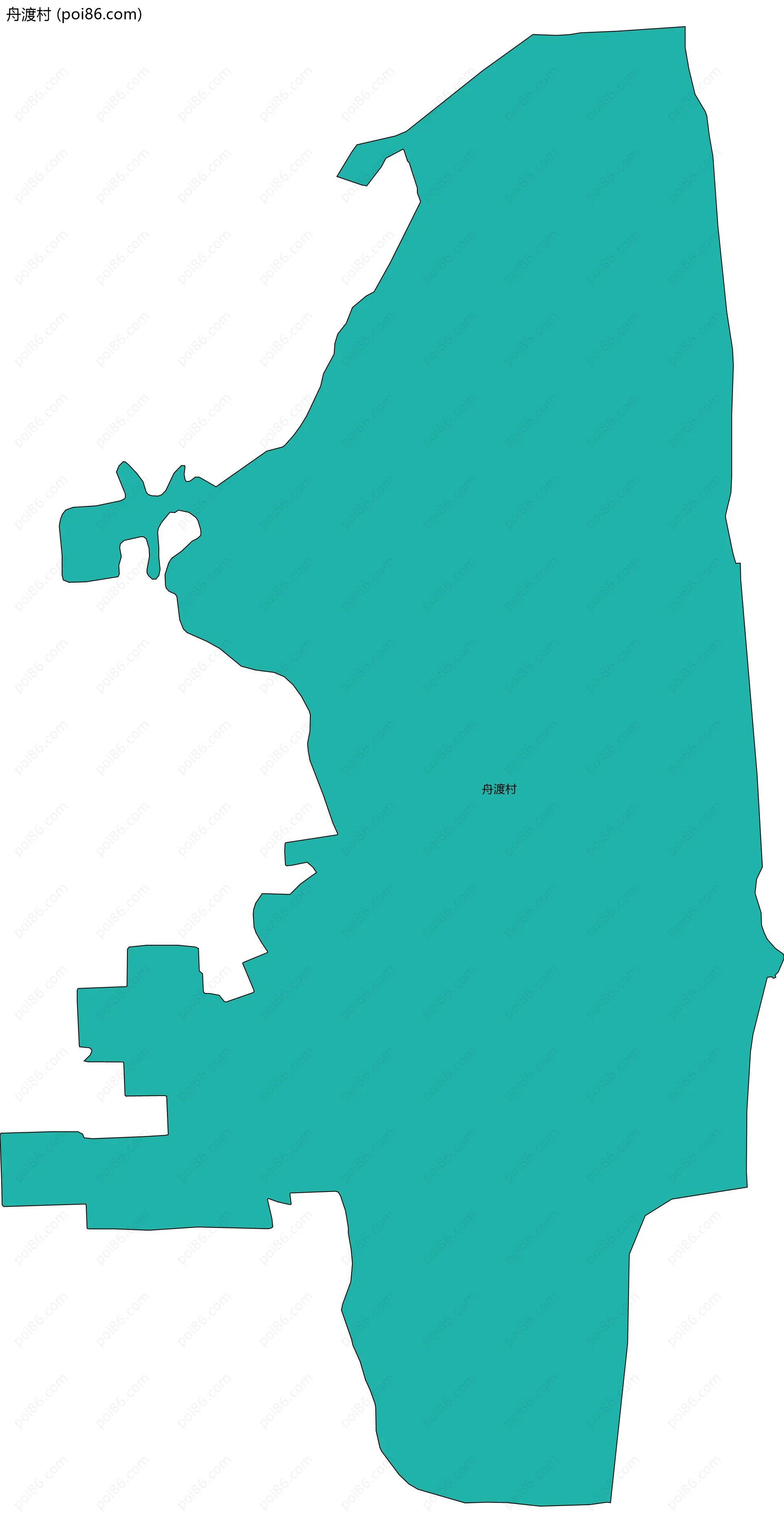 舟渡村边界地图