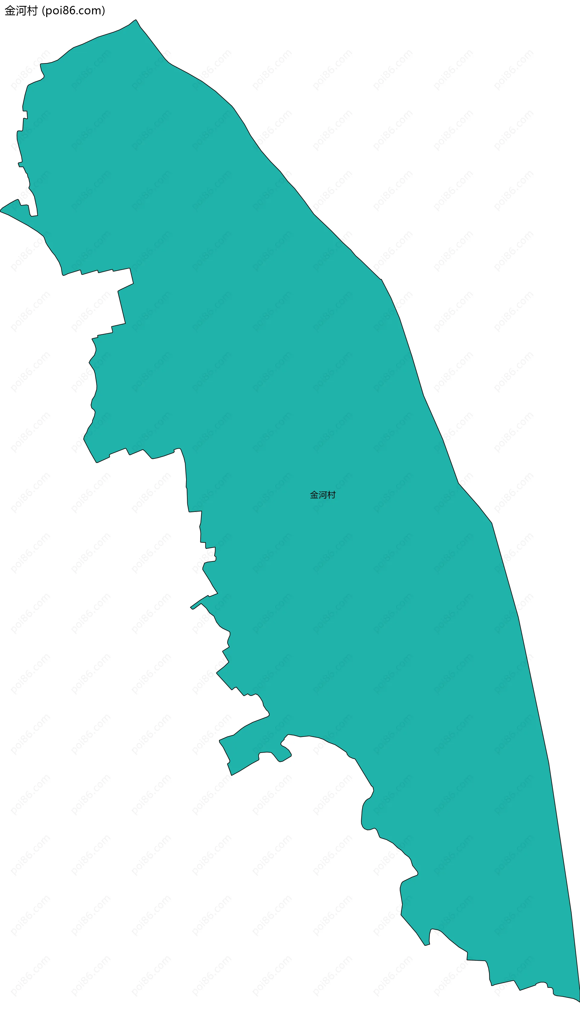 金河村边界地图