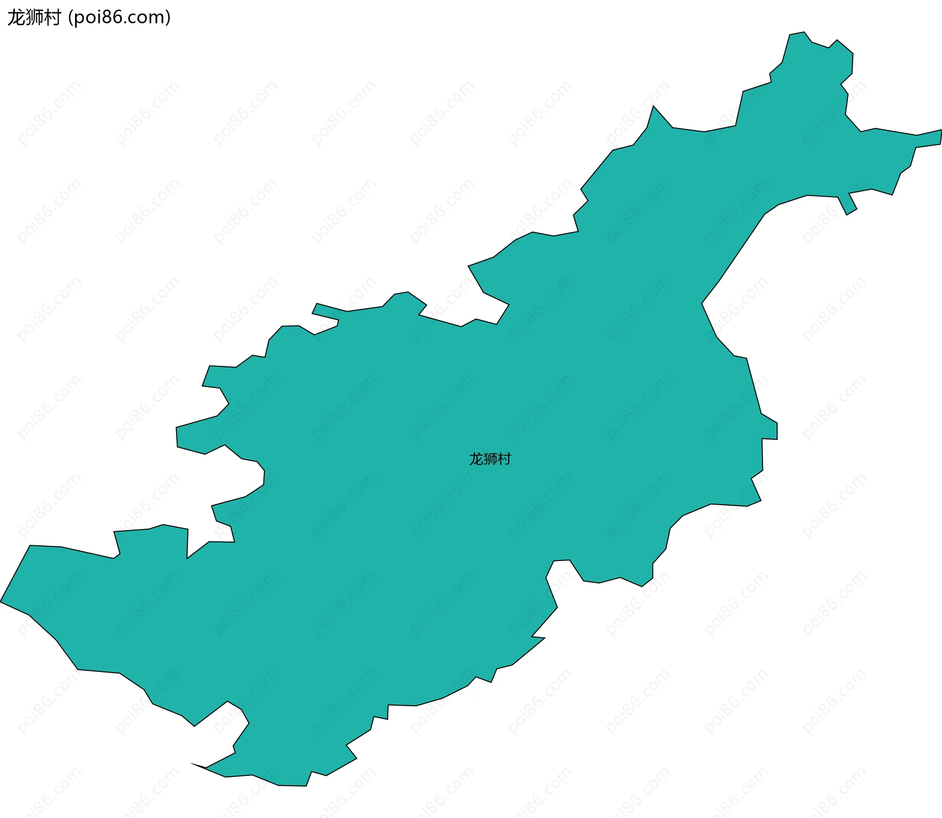 龙狮村边界地图