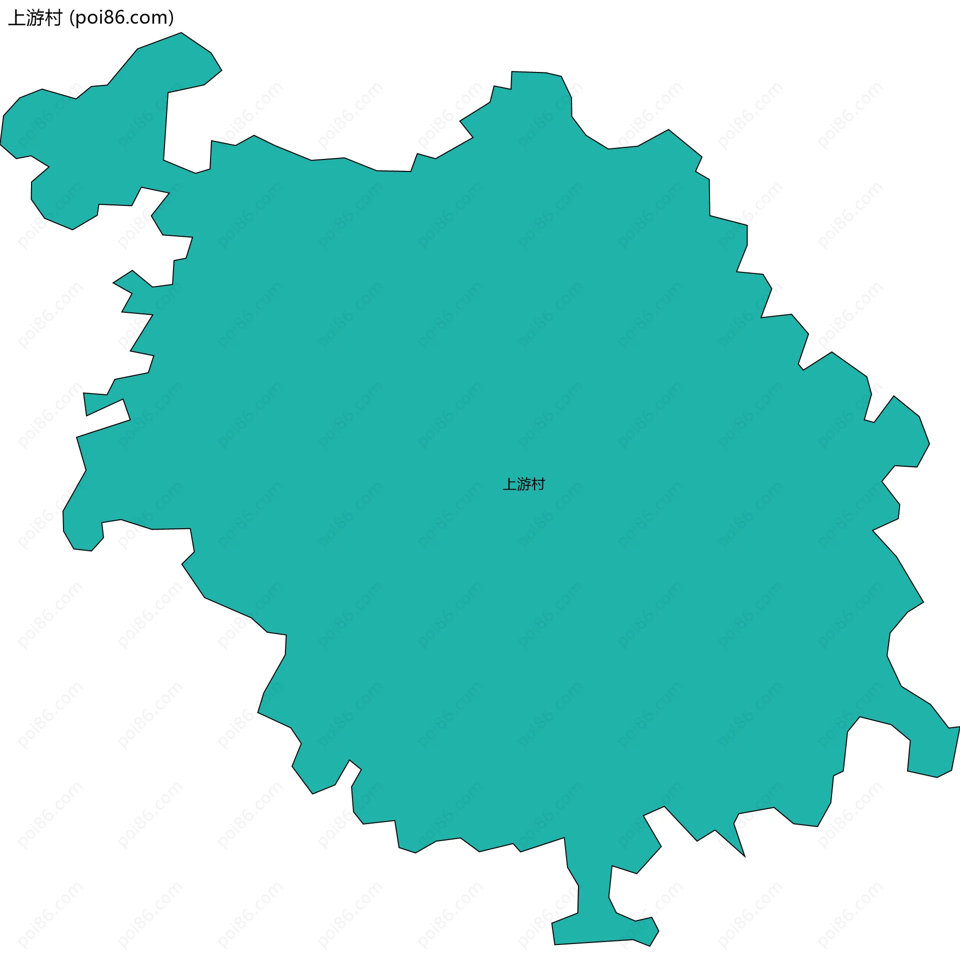 上游村边界地图