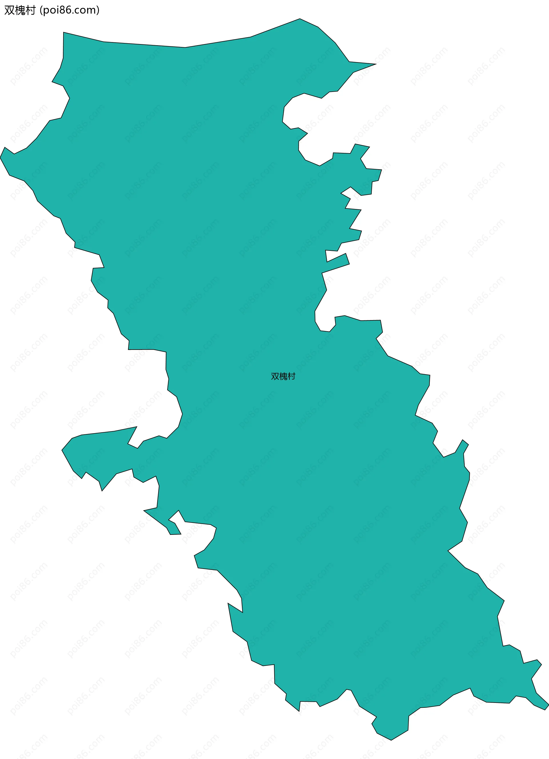 双槐村边界地图