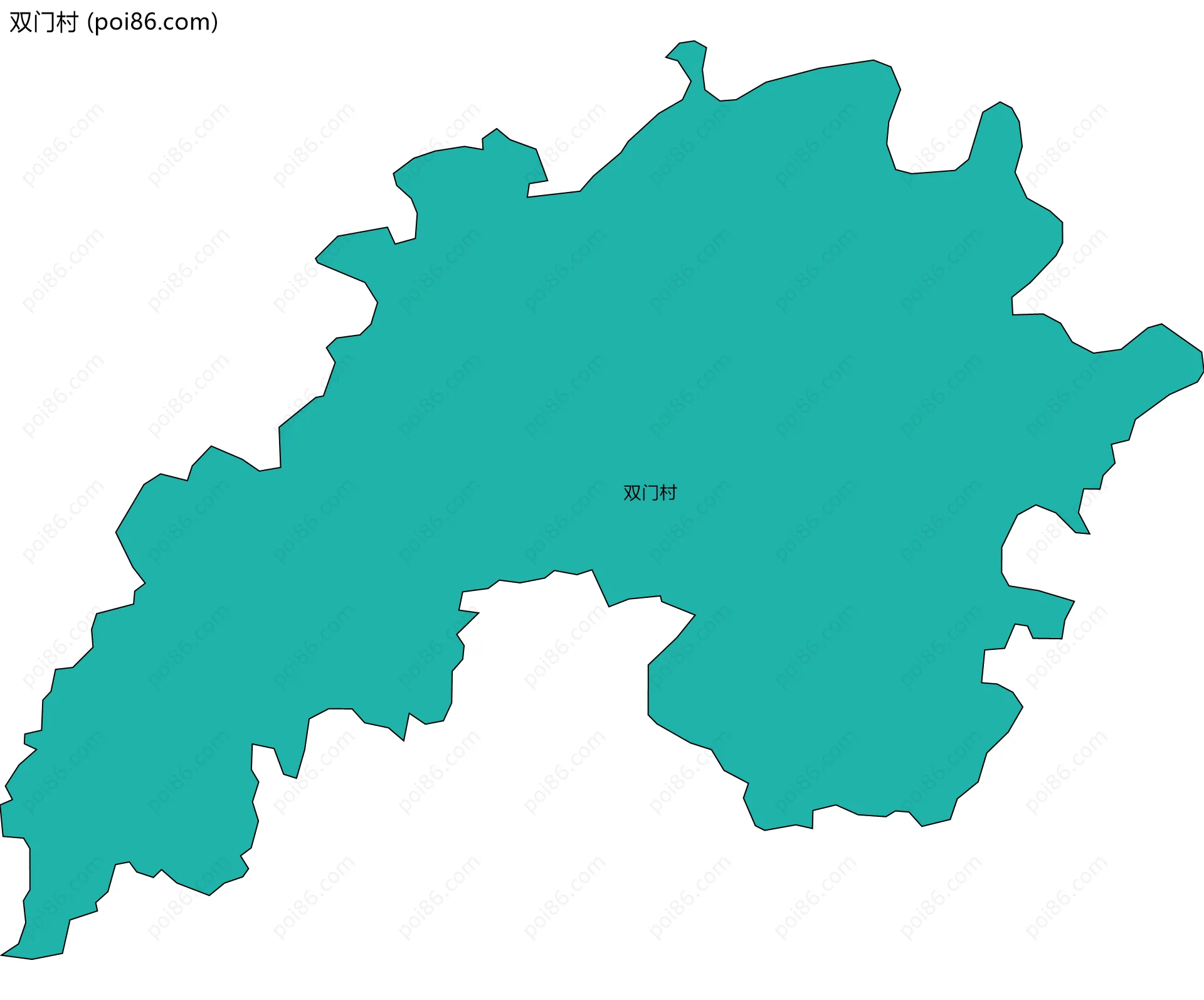 双门村边界地图