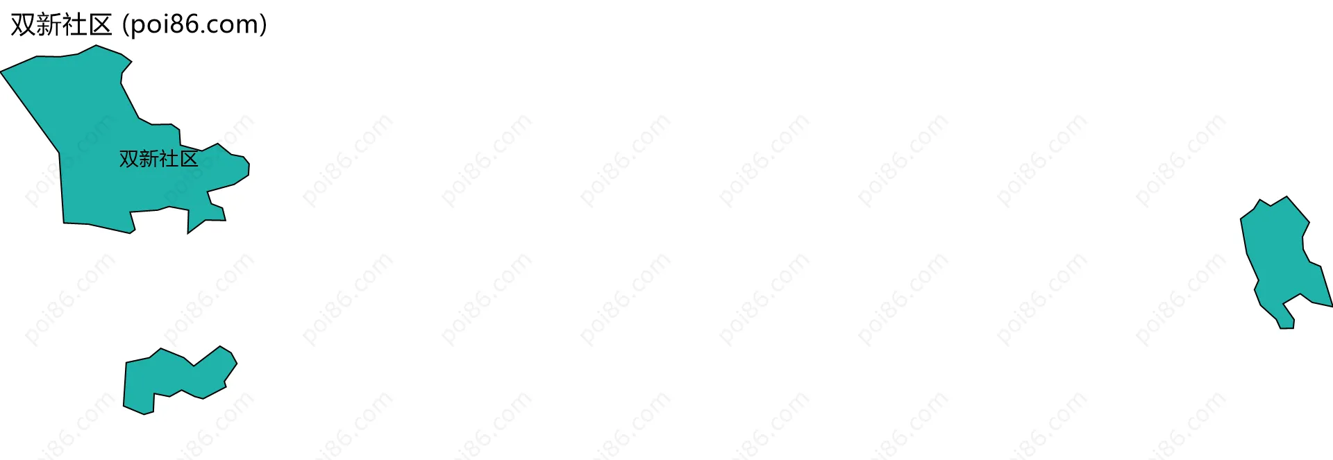 双新社区边界地图