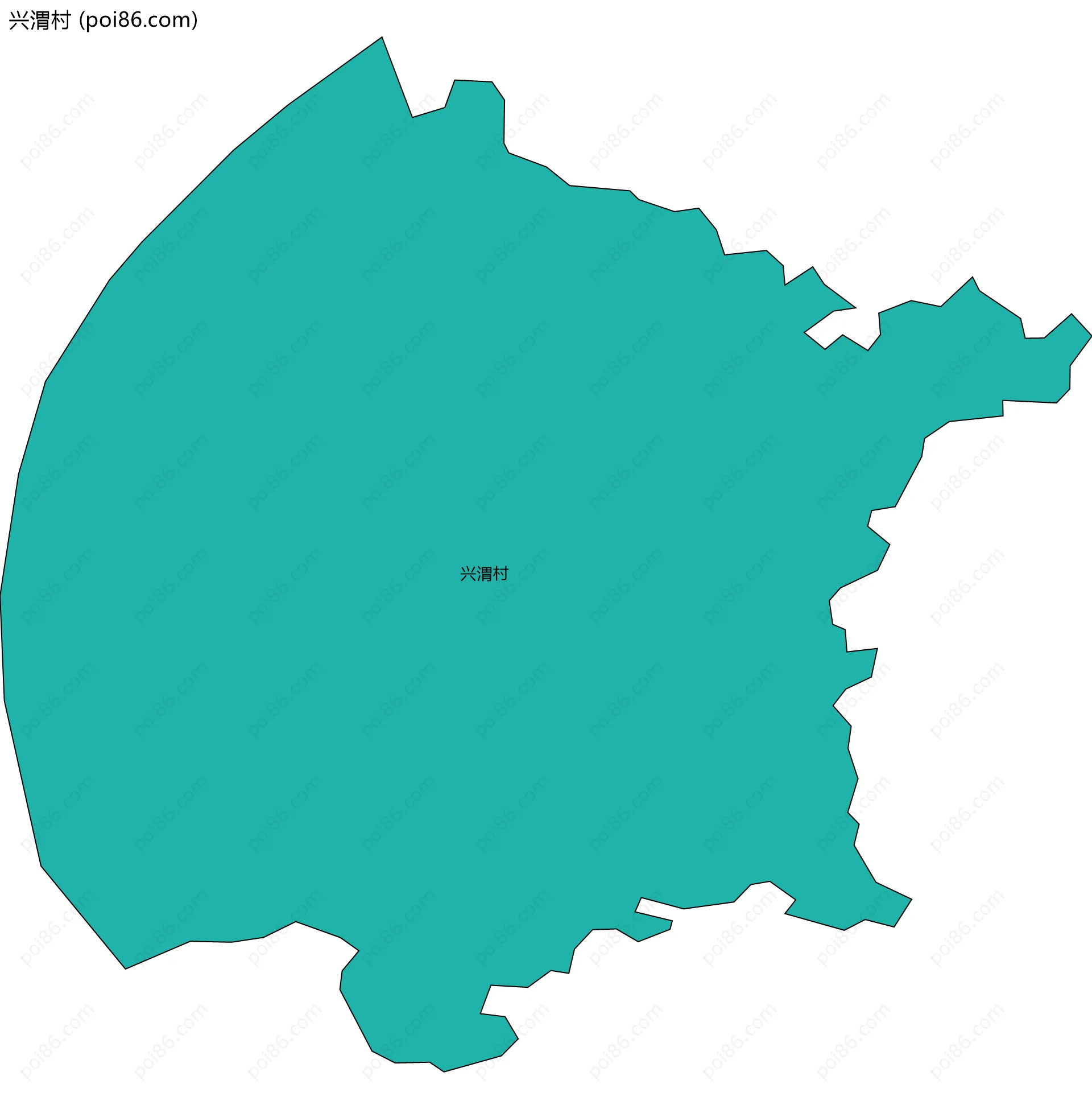 兴渭村边界地图